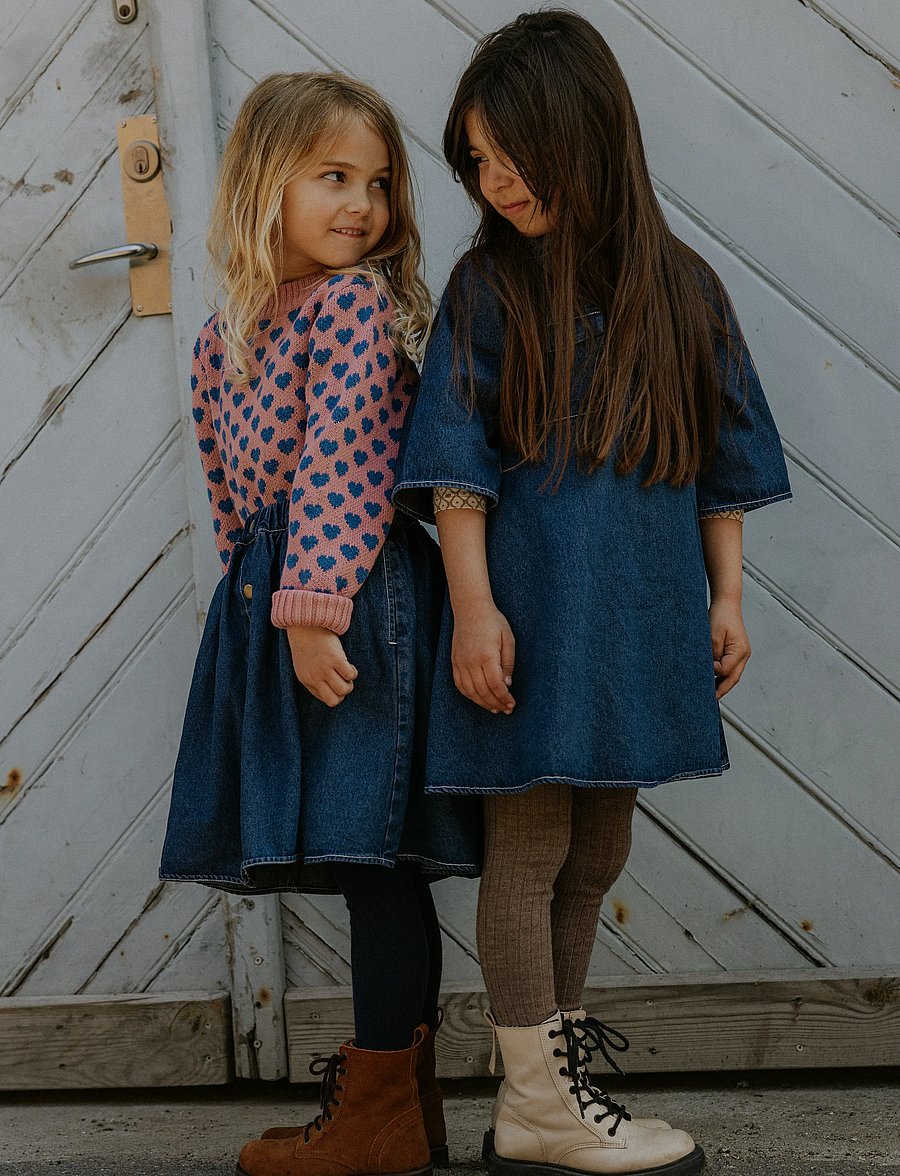 Fliink - DON DENIM SKIRT - kurze röcke - dark denim blue - 0