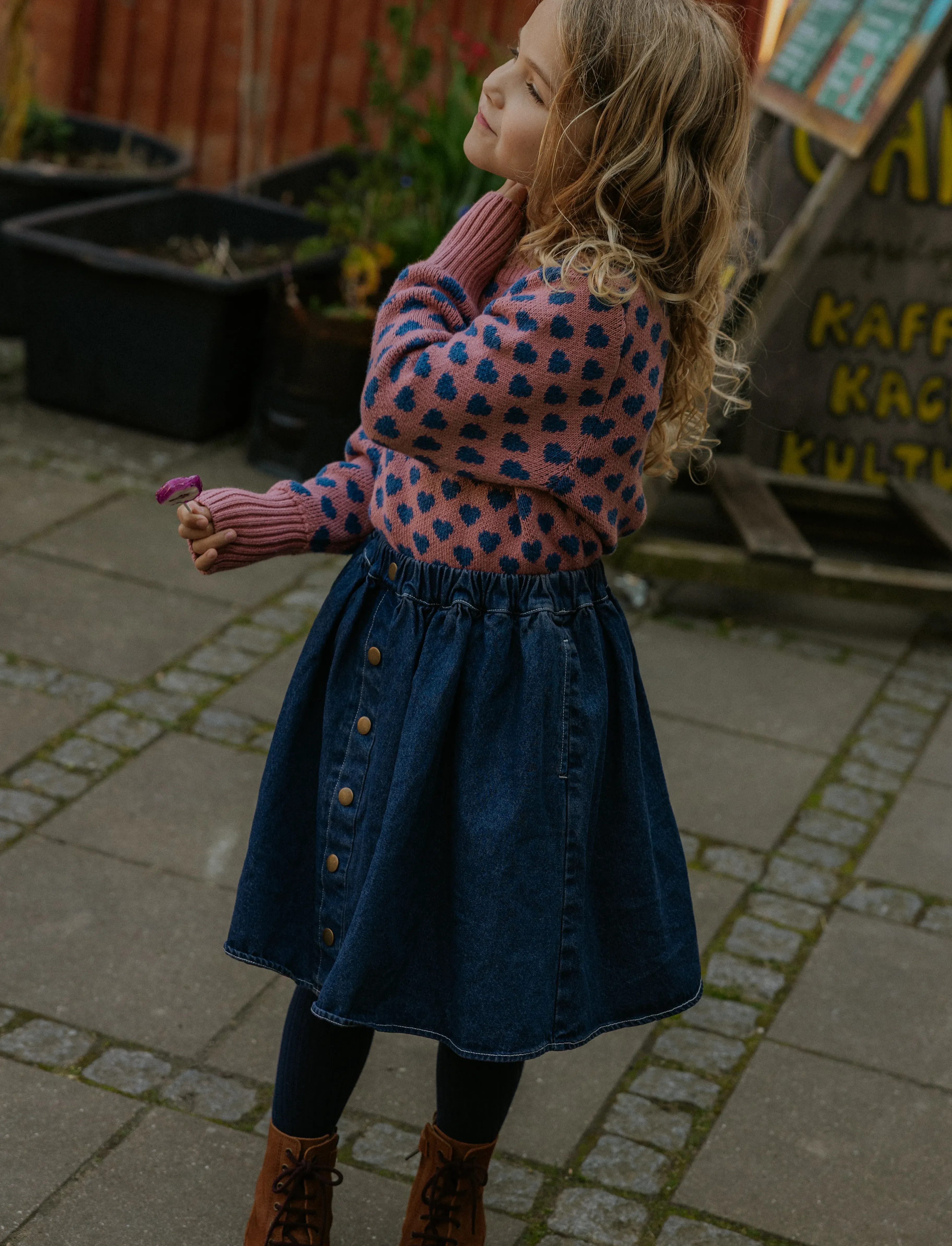 Fliink - DON DENIM SKIRT - kurze röcke - dark denim blue - 3