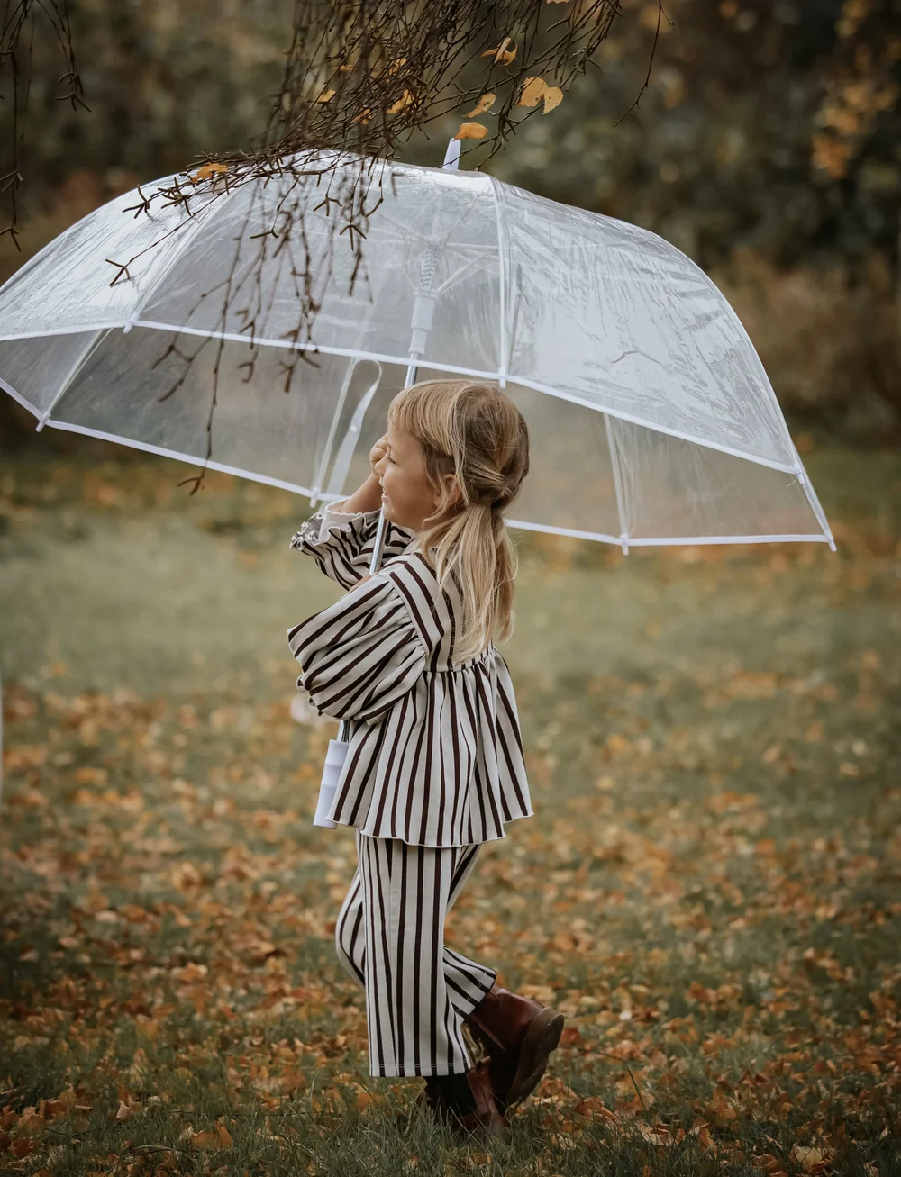 Fliink - ELLY PANT - ungbarnabuxur - sandshell stripe - 0