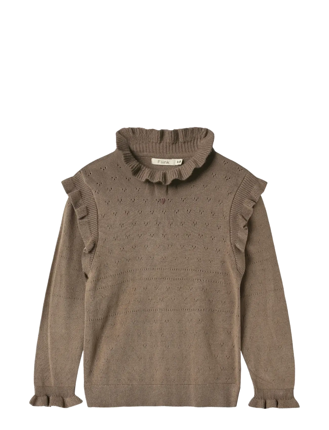 FAME LS BLOUSE - PINE BARK