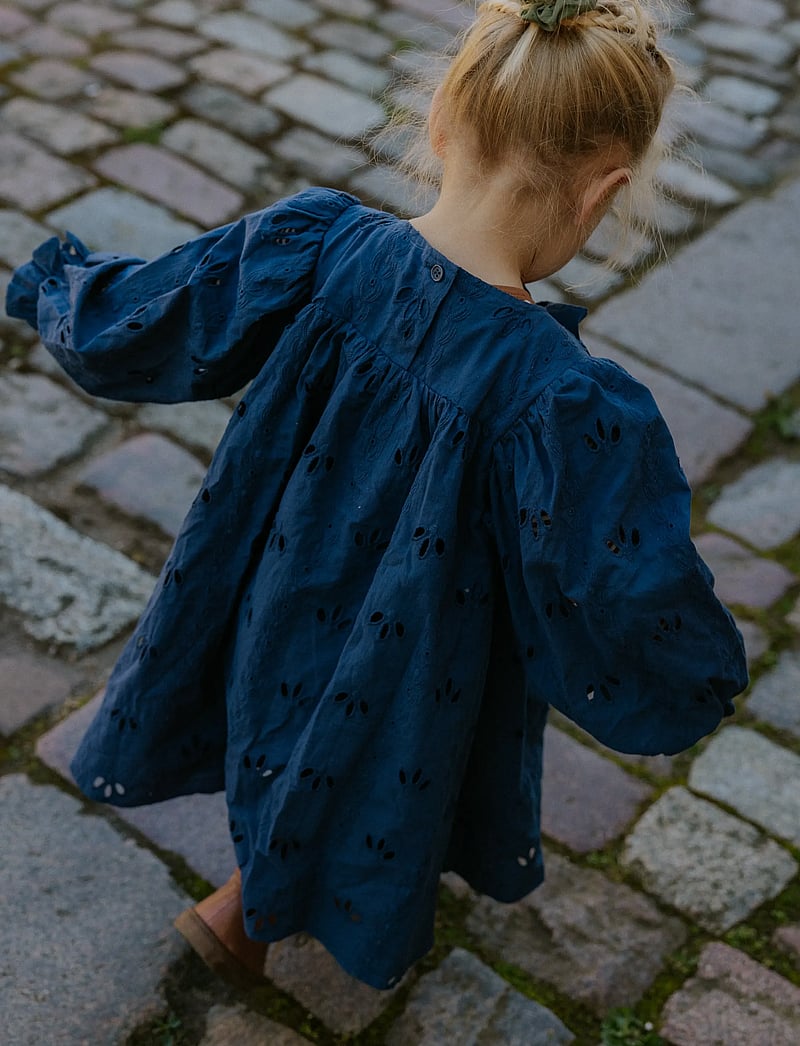 Fliink - CAMMA BOW DRESS - pikkade varrukatega vabaaja kleidid - blue - 4