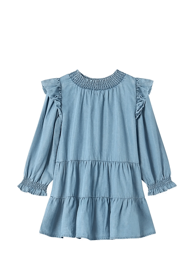 Fliink - HURLUM LS DRESS - langærmede hverdagskjoler - light denim blue - 0