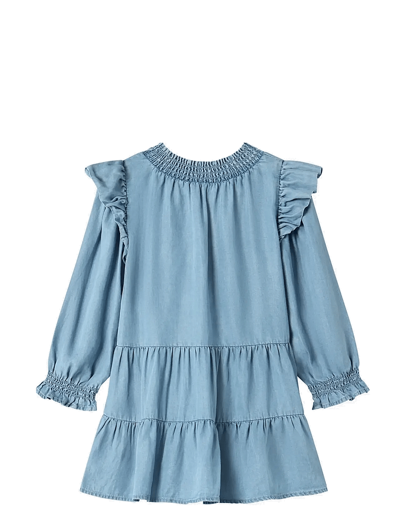 Fliink - HURLUM LS DRESS - langærmede hverdagskjoler - light denim blue - 1