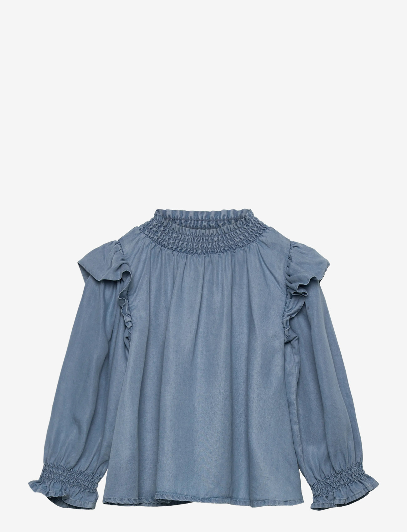 Fliink - HURLUM LS BLOUSE - madalaimad hinnad - light denim blue - 0