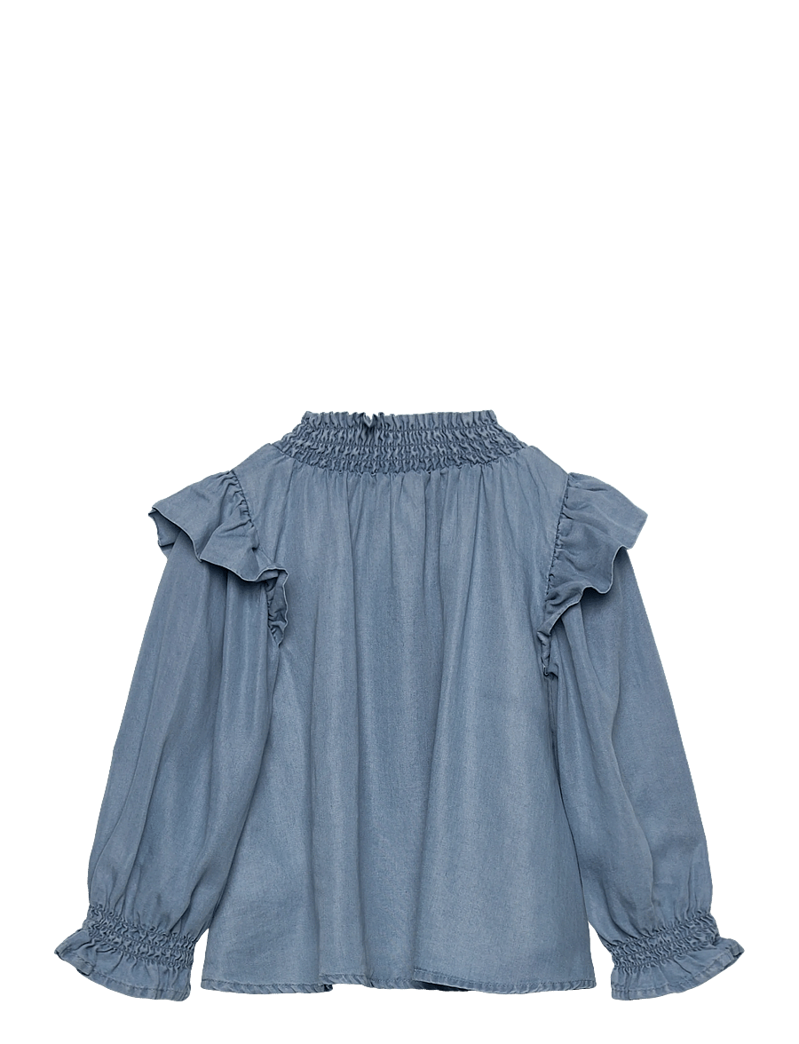 Fliink - HURLUM LS BLOUSE - blusen & tuniken - light denim blue - 2