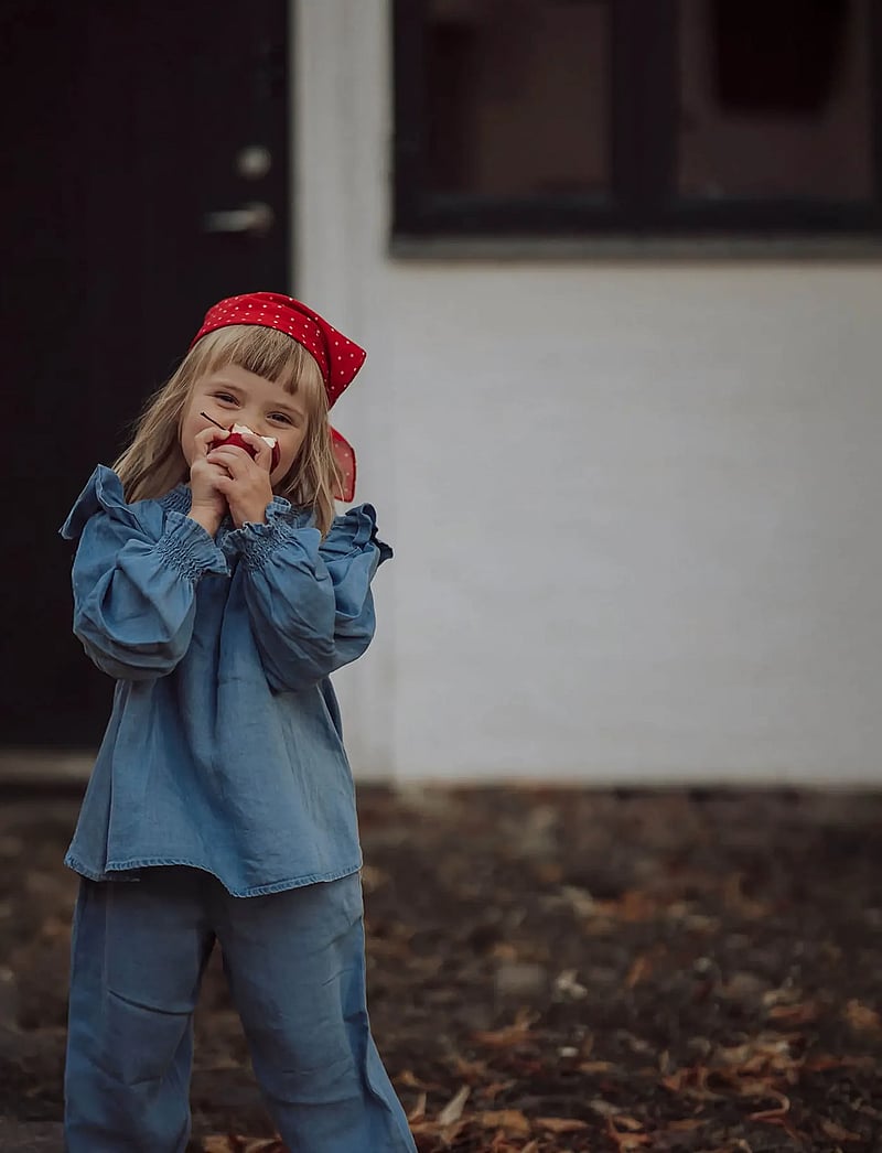 Fliink - HURLUM LS BLOUSE - blusen & tuniken - light denim blue - 4