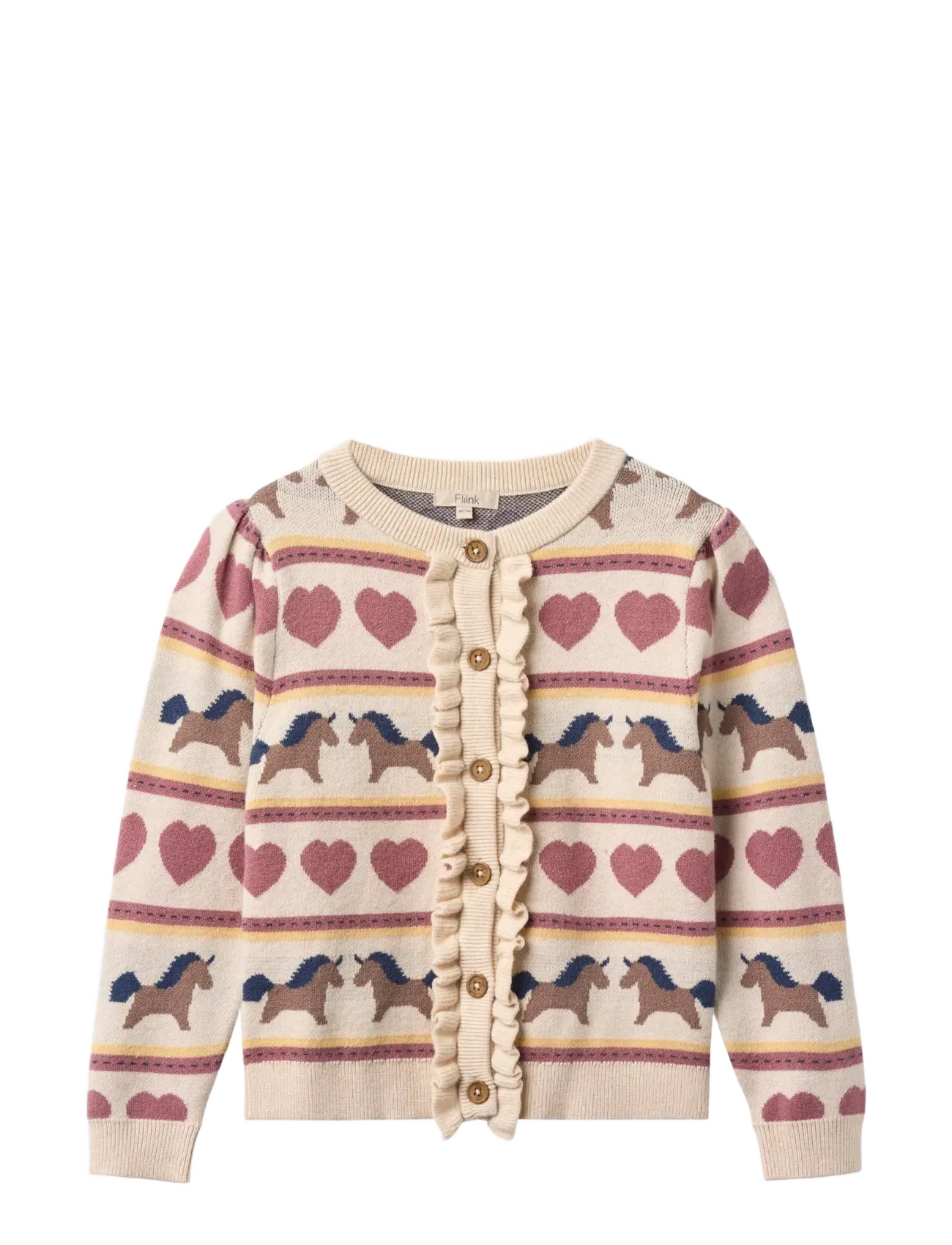 Fliink KINO LS MULTI CARDIGAN - Kläder - SANDSHELL / beige