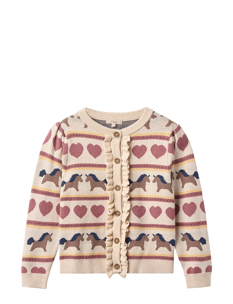 Fliink - KINO LS MULTI CARDIGAN - sandshell - 0