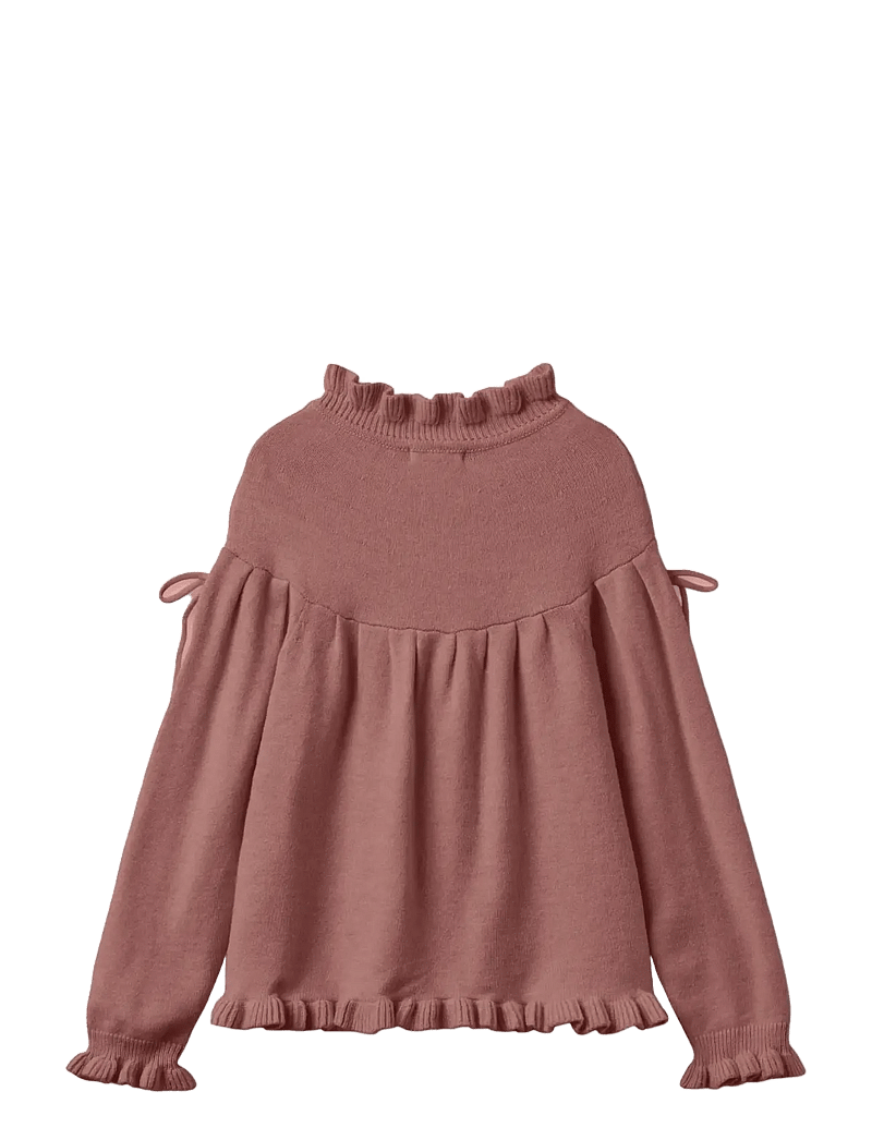 Fliink - KINO LS KNIT BLOUSE - bluser & tunikaer - ash rose - 2