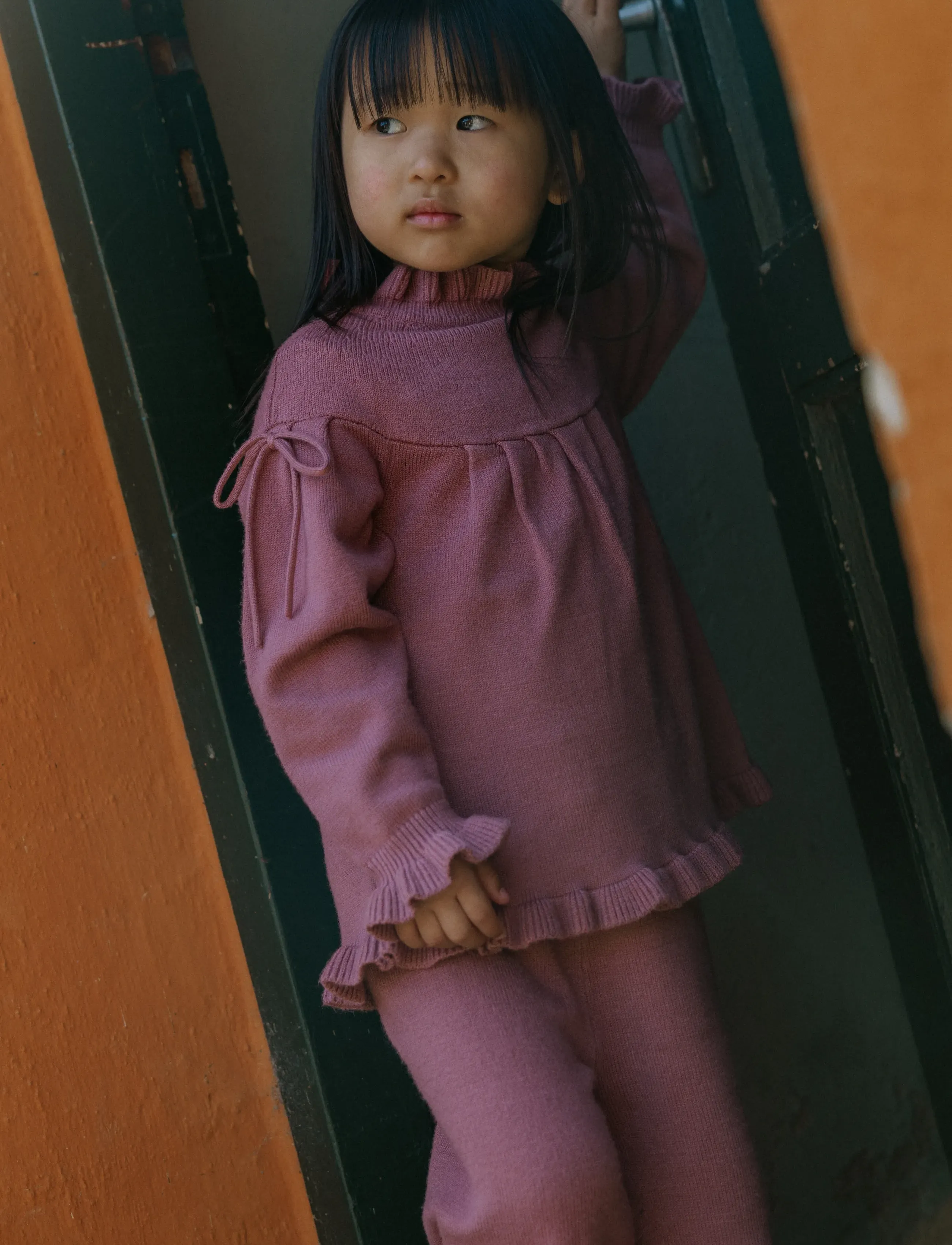 Fliink KINO LS KNIT BLOUSE - Blusen & Tuniken - ASH ROSE / pink/rose