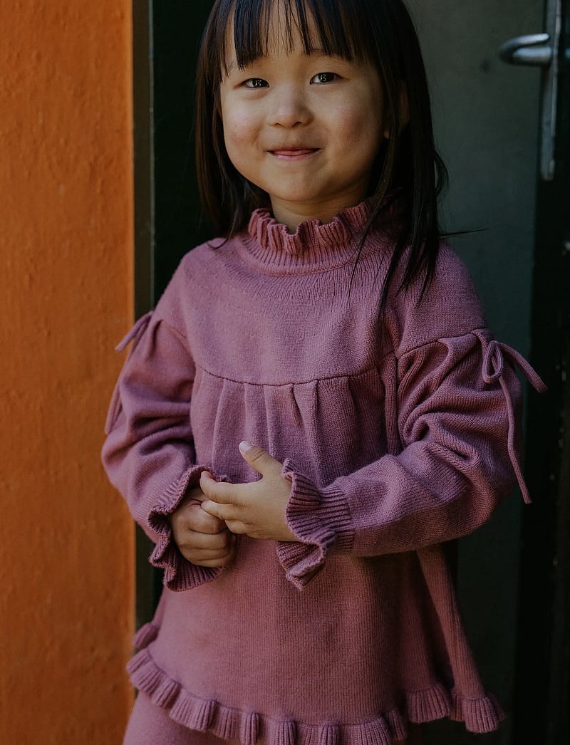 Fliink - KINO LS KNIT BLOUSE - bluser & tunikaer - ash rose - 3