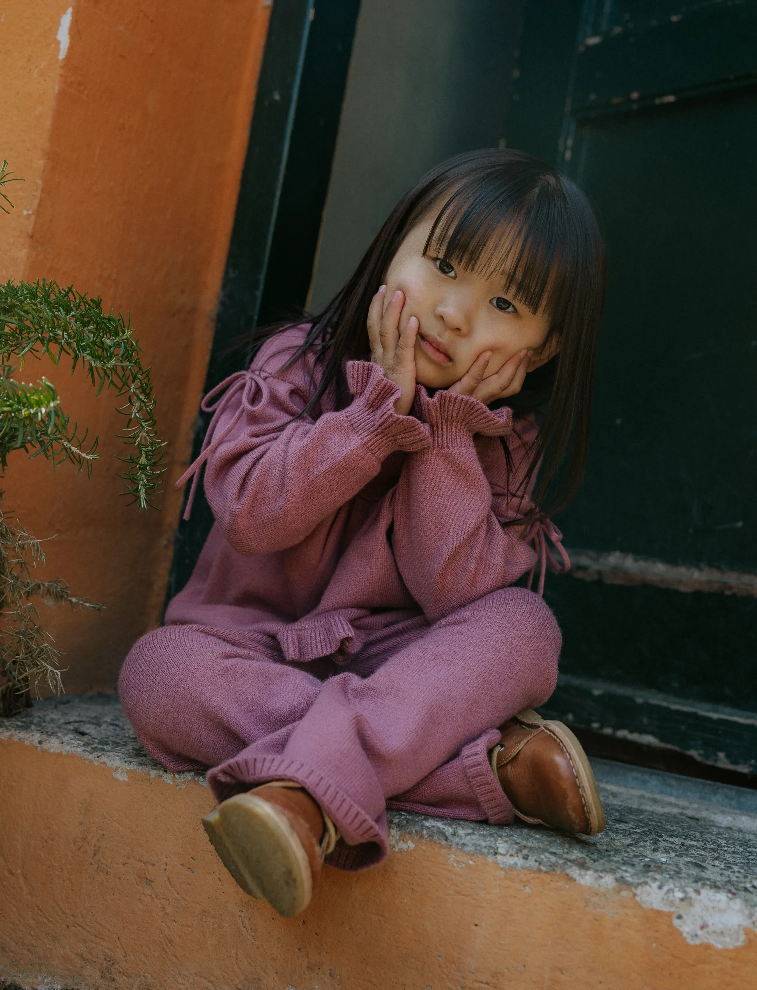 Fliink - KINO LS KNIT BLOUSE - ash rose - 4