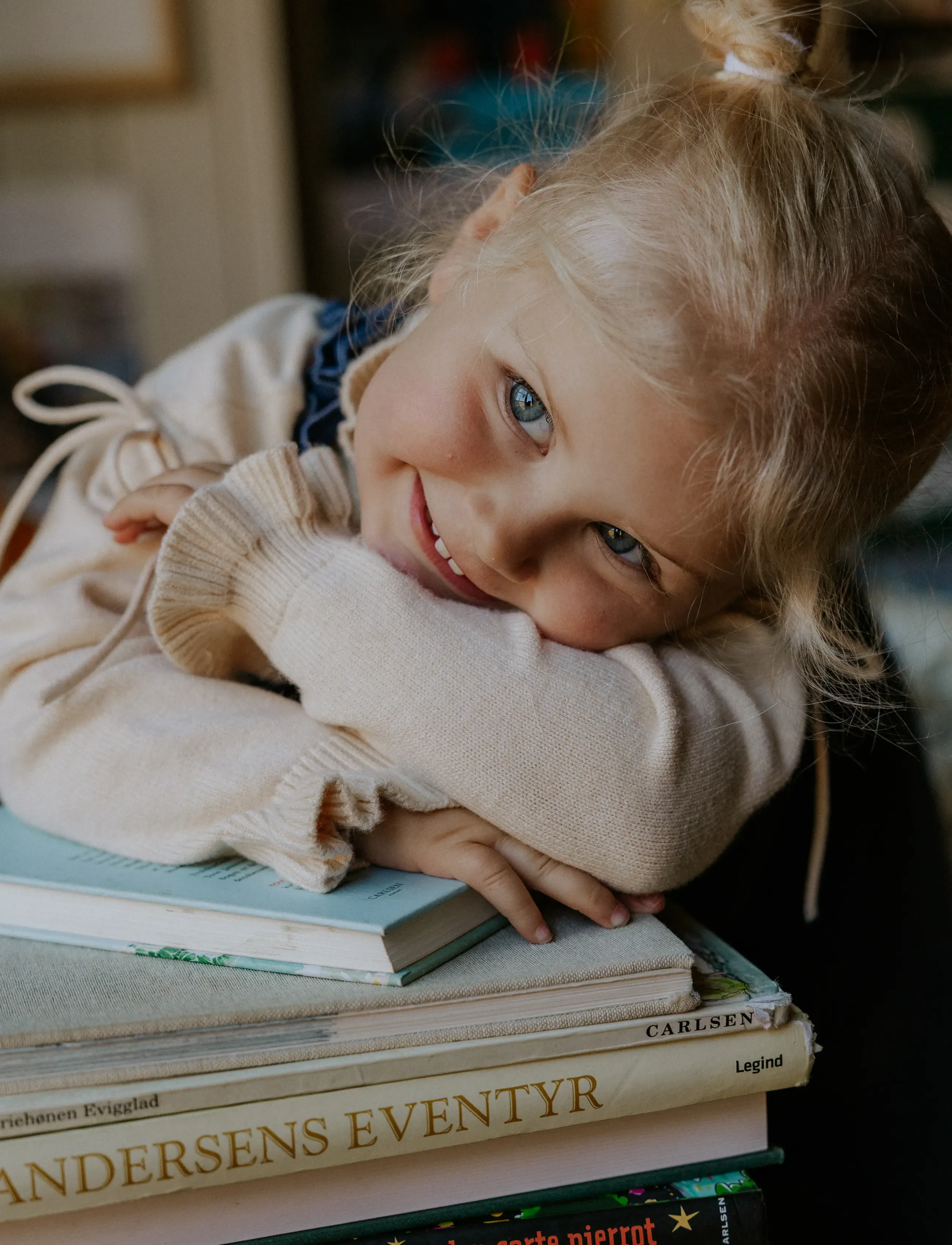 Fliink KINO LS KNIT BLOUSE - Blusen & Tuniken - SANDSHELL / cream