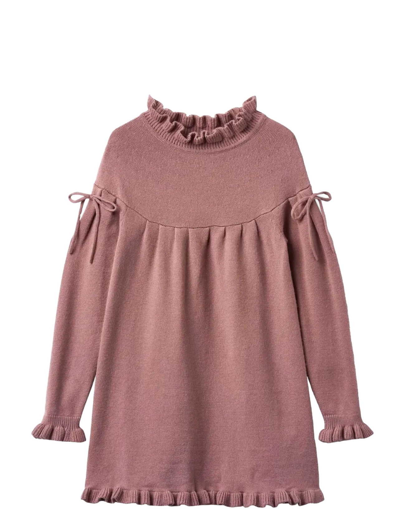 KINO LS KNIT DRESS - ASH ROSE