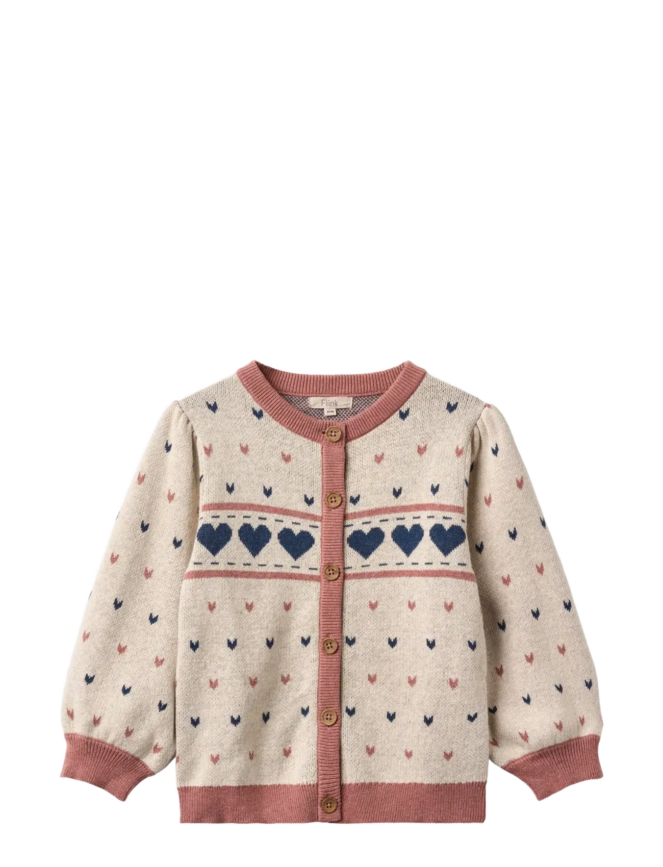NOVA MULTI HEART CARDIGAN - SANDSHELL