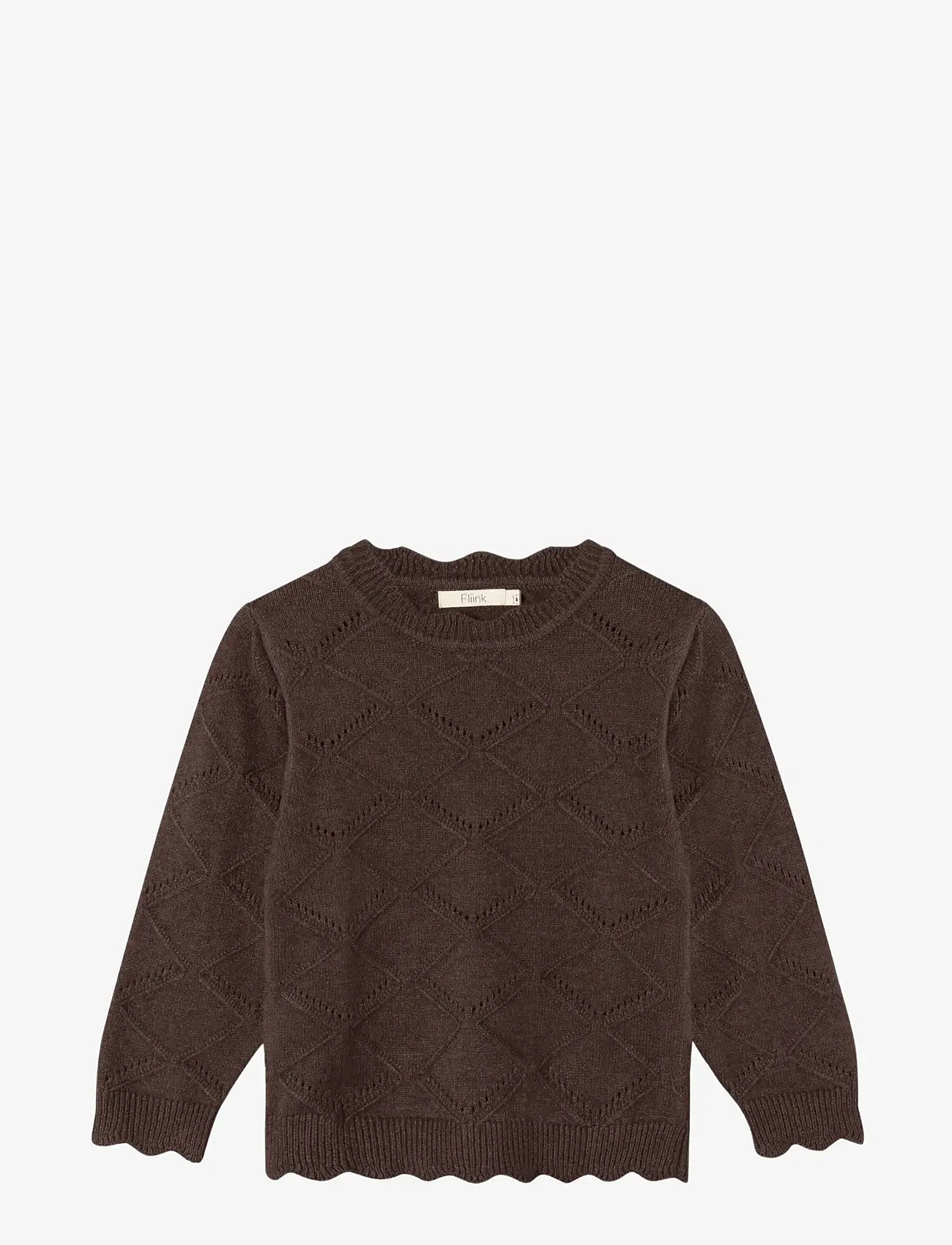Fliink - EMILY KNIT PULLOVER - sügisesed riided - coffee bean - 0