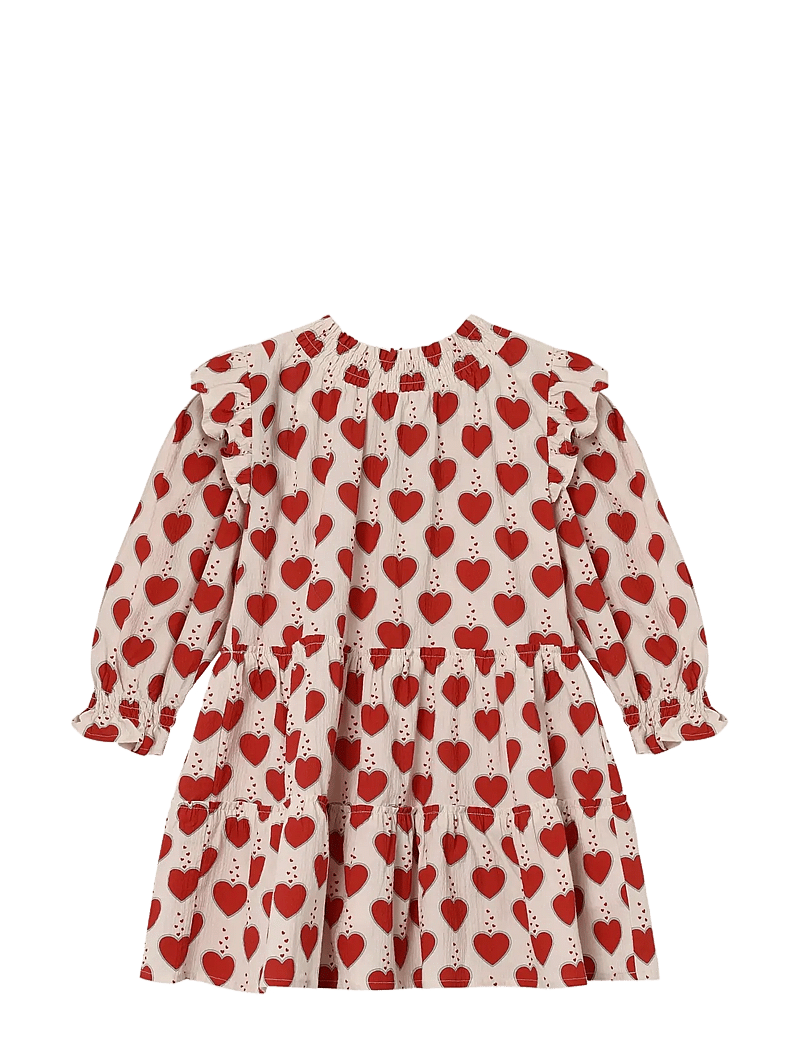 Fliink - WINTER HEART DRESS - langärmelige babykleider - cream - 1