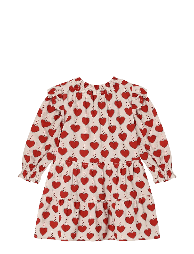 Fliink - WINTER HEART DRESS - langärmelige babykleider - cream - 2