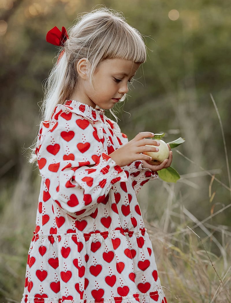 Fliink - WINTER HEART DRESS - langärmelige babykleider - cream - 0