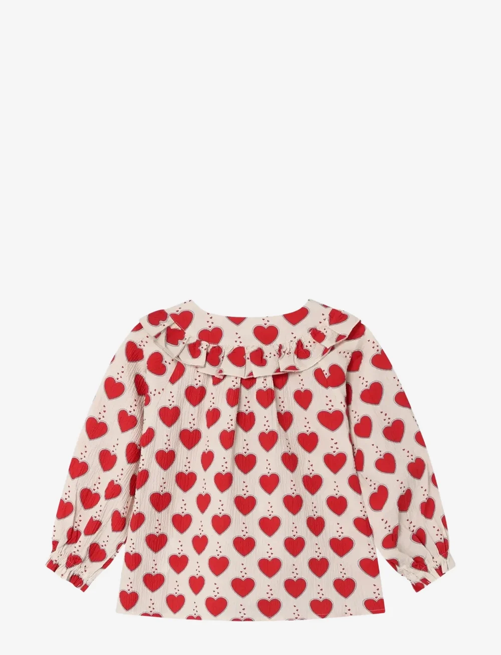 Fliink - WINTER HEART BLOUSE - blouses & tunics - sandshell aop - 1