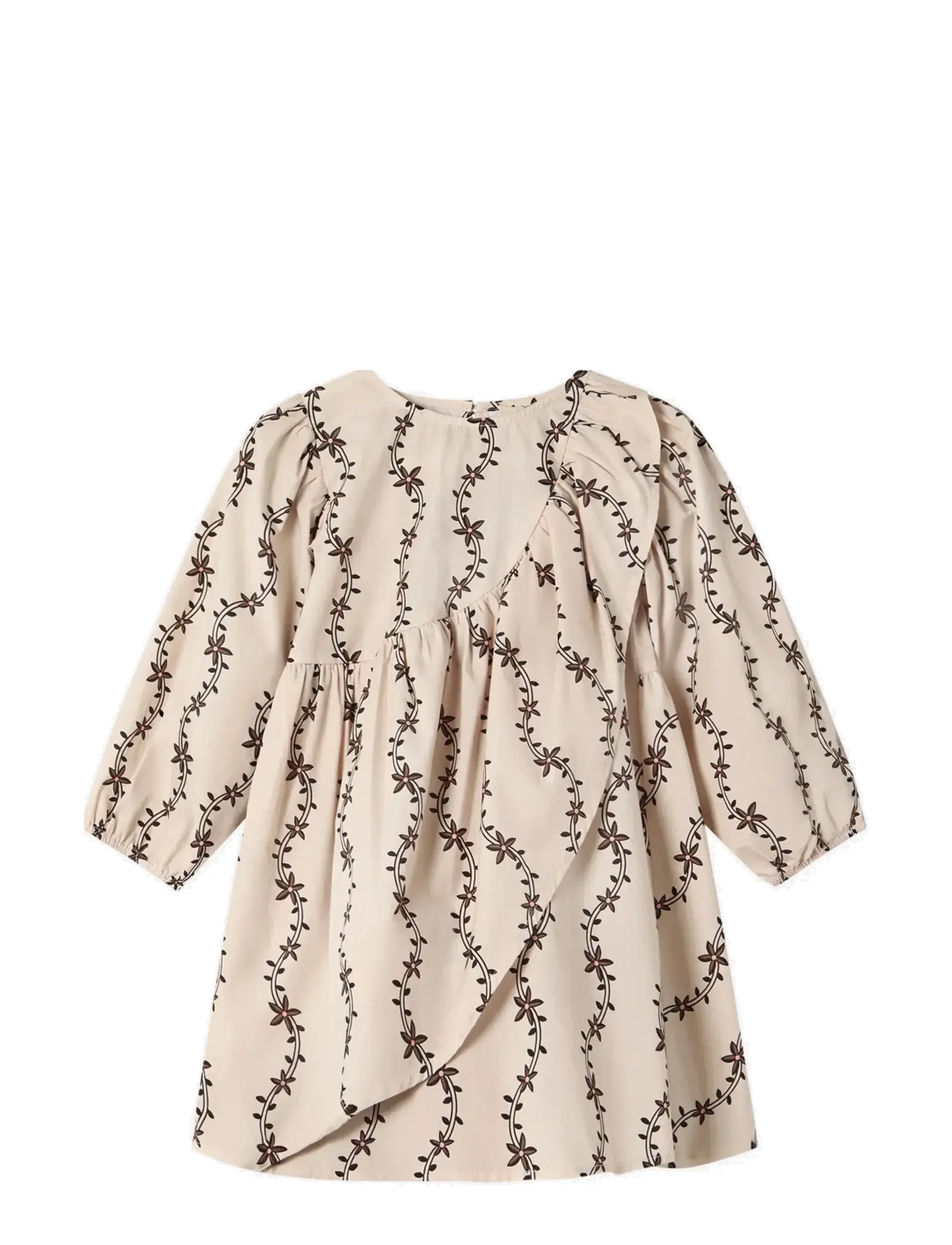 Fliink Doldy Ls Dress, 6 Y, Casual Dresses, Creme - Long-sleeved Kinder
