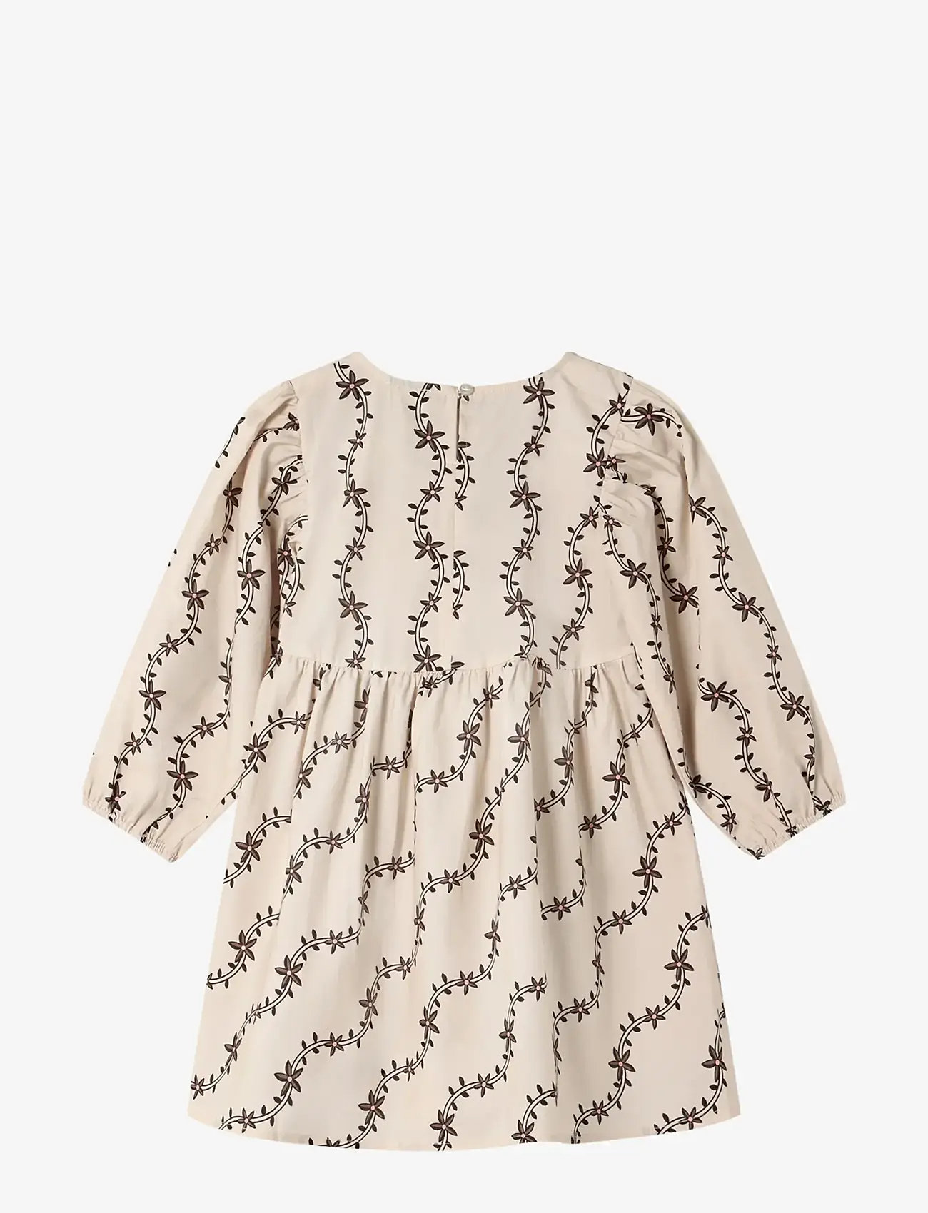 Fliink - DOLDY LS DRESS - långärmade babyklänningar - sandshell aop - 1