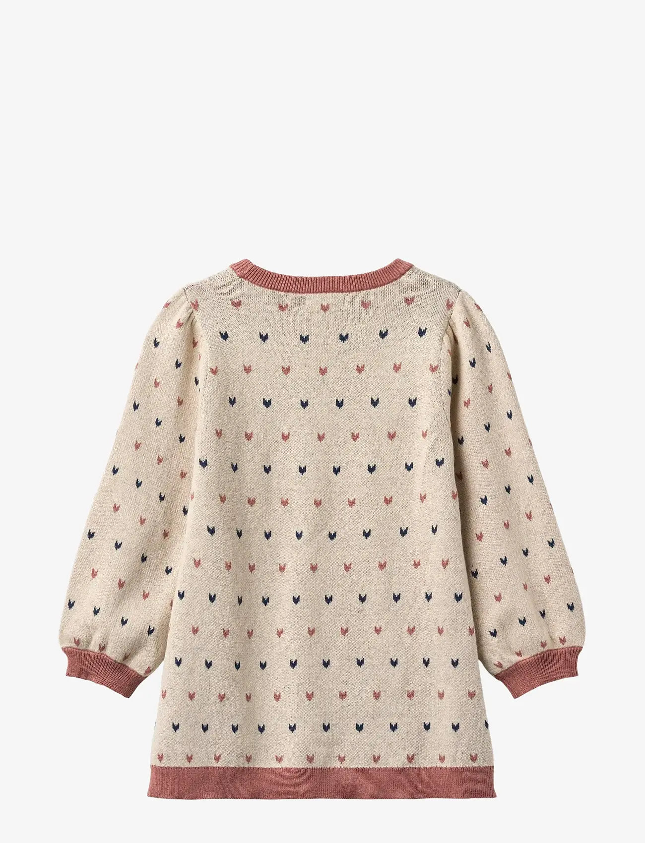 Fliink - NOVA MULTI HEART DRESS - pikkade varrukatega vabaaja kleidid - sandshell - 1