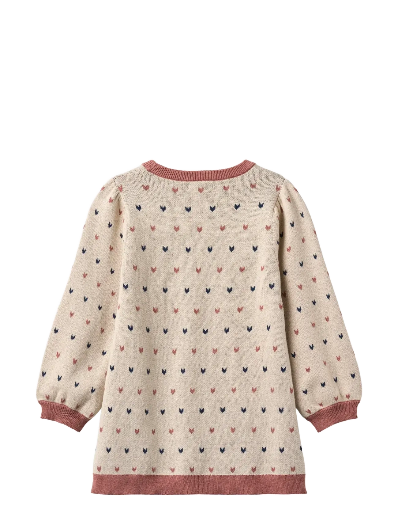 Fliink - NOVA MULTI HEART DRESS - langärmelige freizeitkleider - sandshell - 1