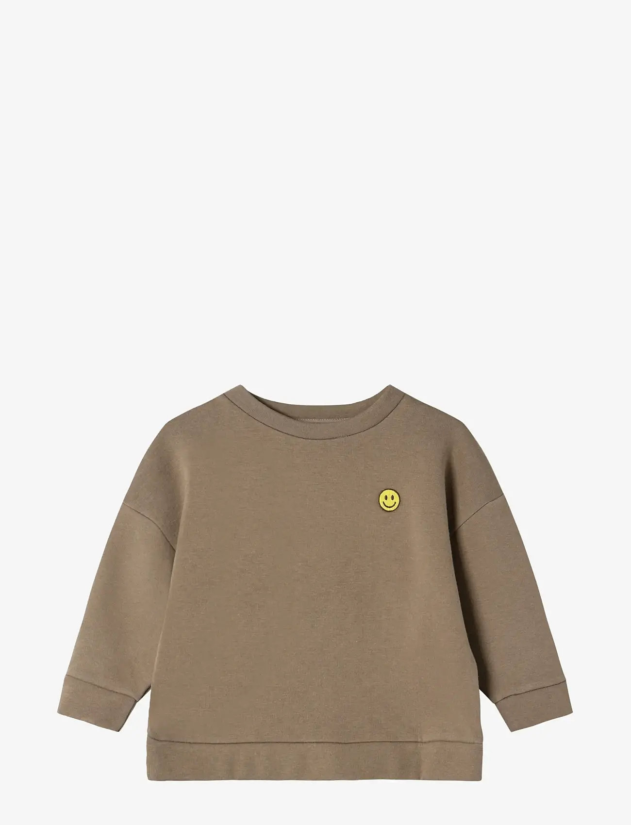 Fliink - ALVIN LS SMILEY SWEATSHIRT - herbstliche kleidung - pine bark - 0
