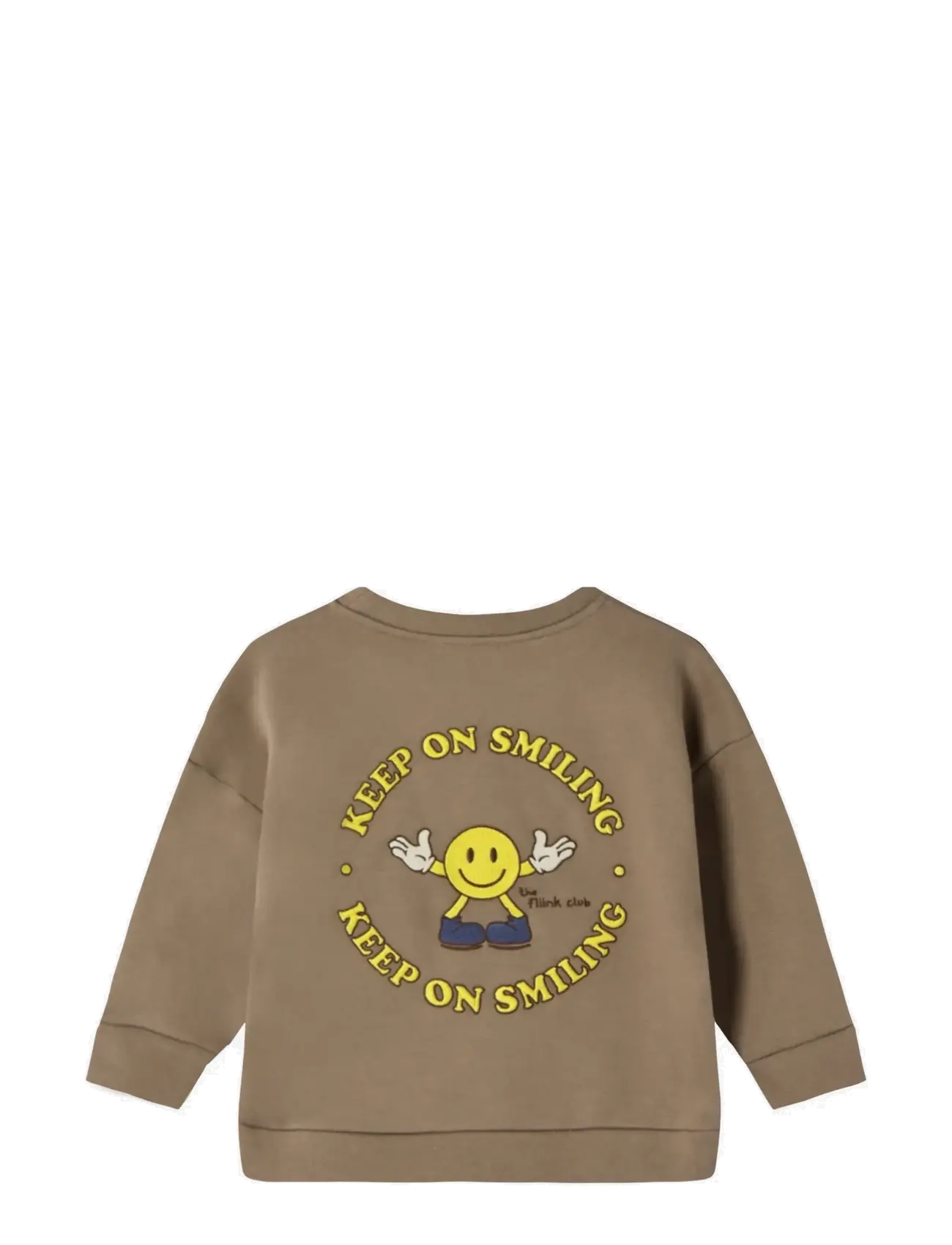 Fliink - ALVIN LS SMILEY SWEATSHIRT - sweatshirts & hættetrøjer - pine bark - 1