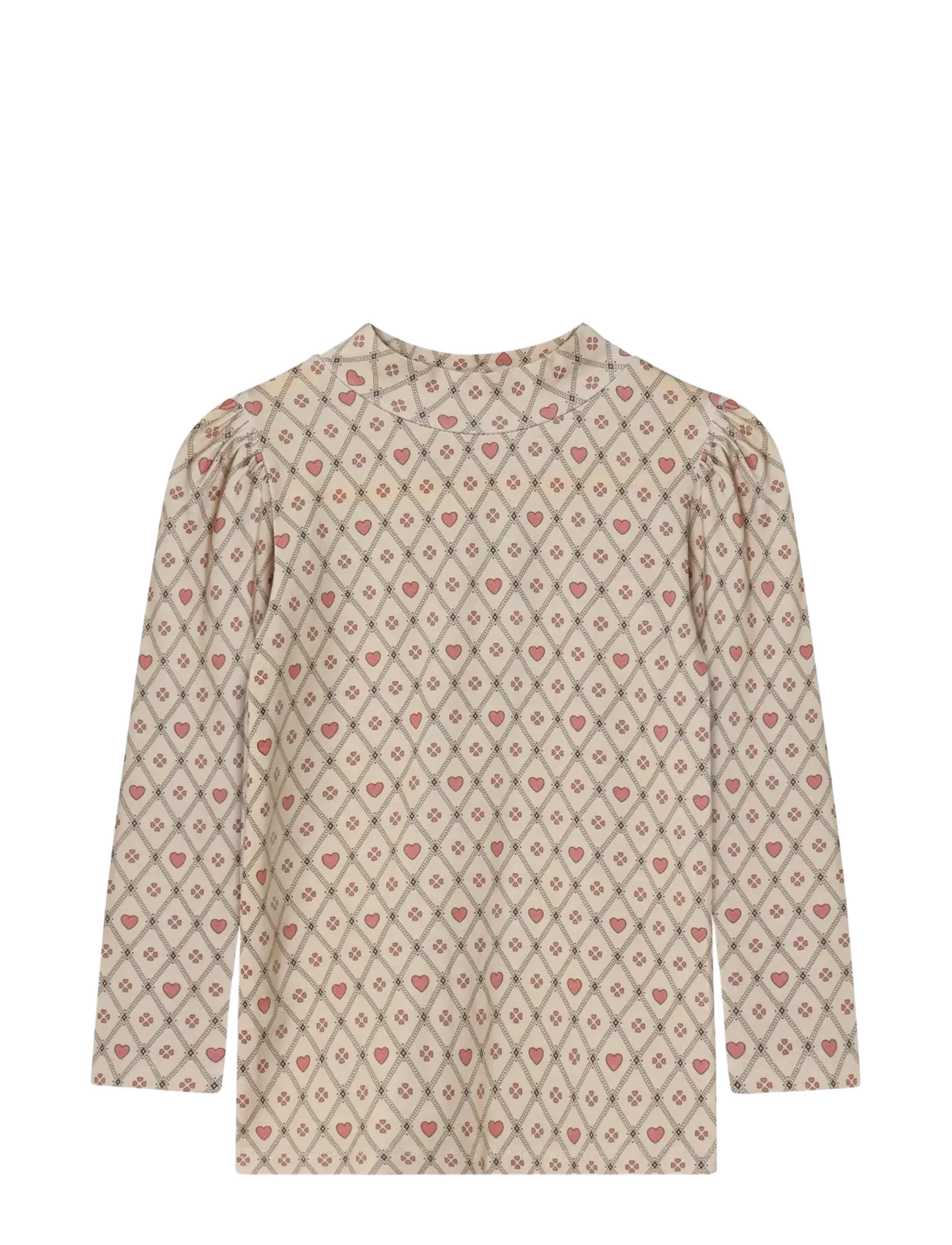 FLIINK Kelly Heart Ls Puff Bluse Beige - 12 M - Kinder