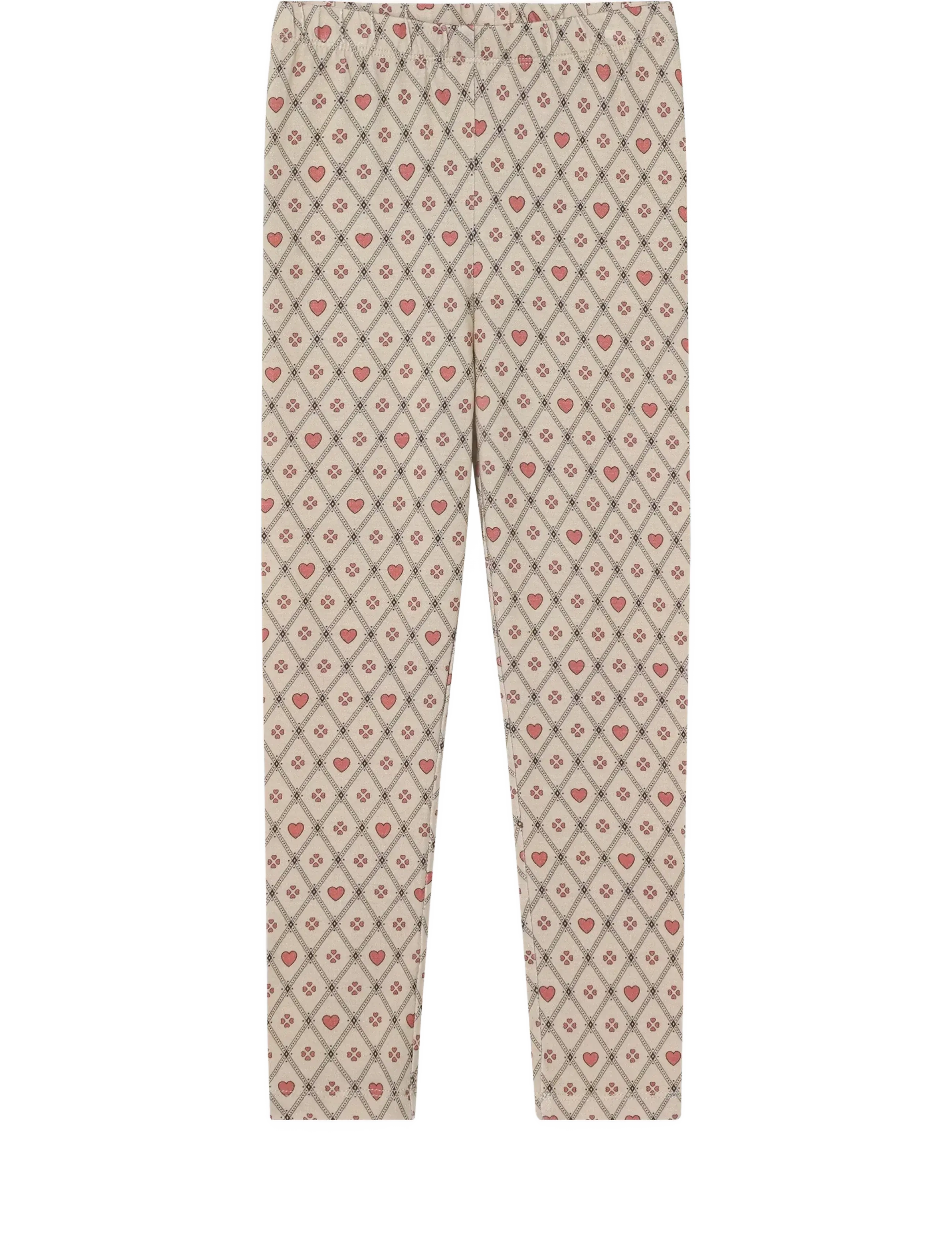 FLIINK Kelly Heart Leggin Beige - 4 Y - Kinder