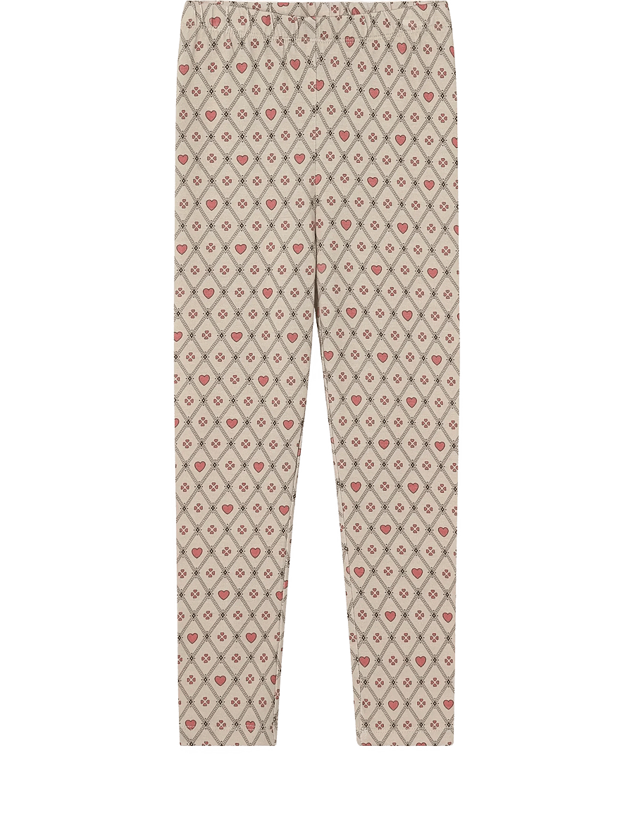 Fliink - KELLY HEART LEGGIN - retuusid - sandshell heart aop - 0