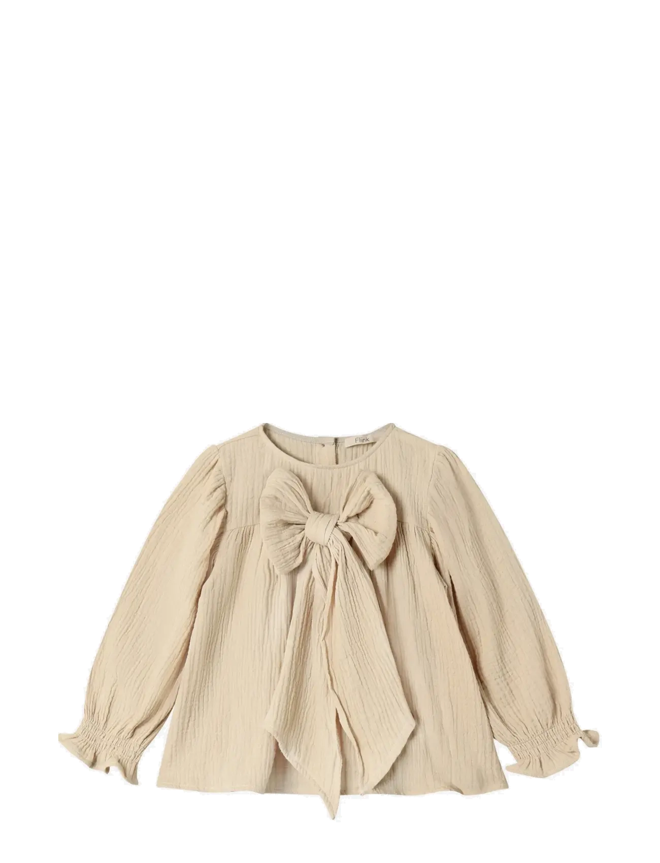 PACO BOW LS BLOUSE - SANDSHELL