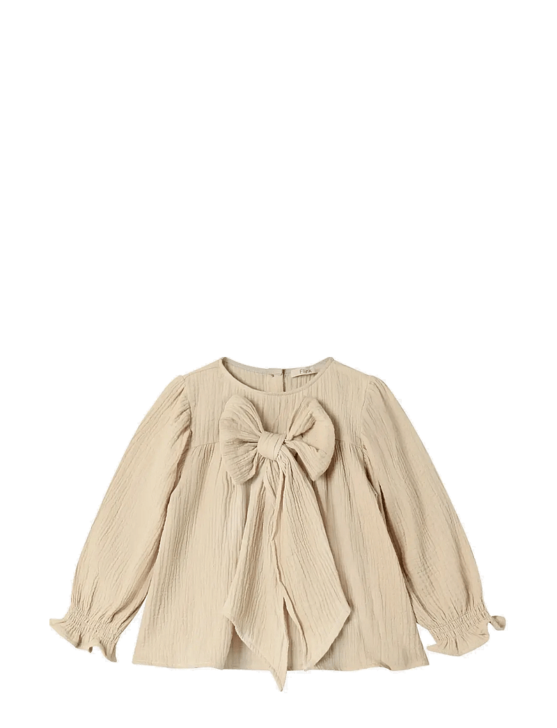 Fliink - PACO BOW LS BLOUSE - bluser & tunikaer - sandshell - 1