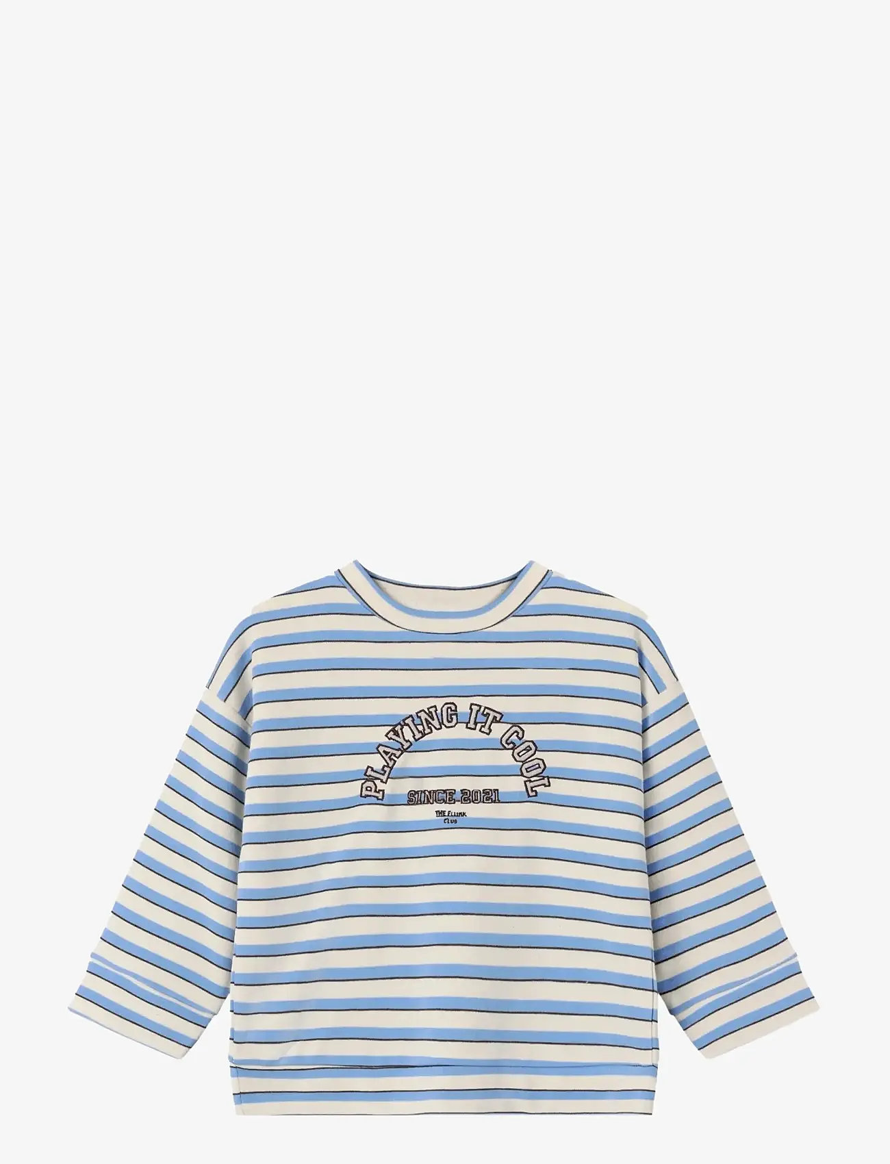 Fliink - ALVIN STRIPE SWEATSHIRT - sweatshirts - blue - 1