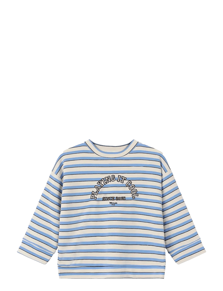 Fliink - ALVIN STRIPE SWEATSHIRT - sweatshirts - blue - 1