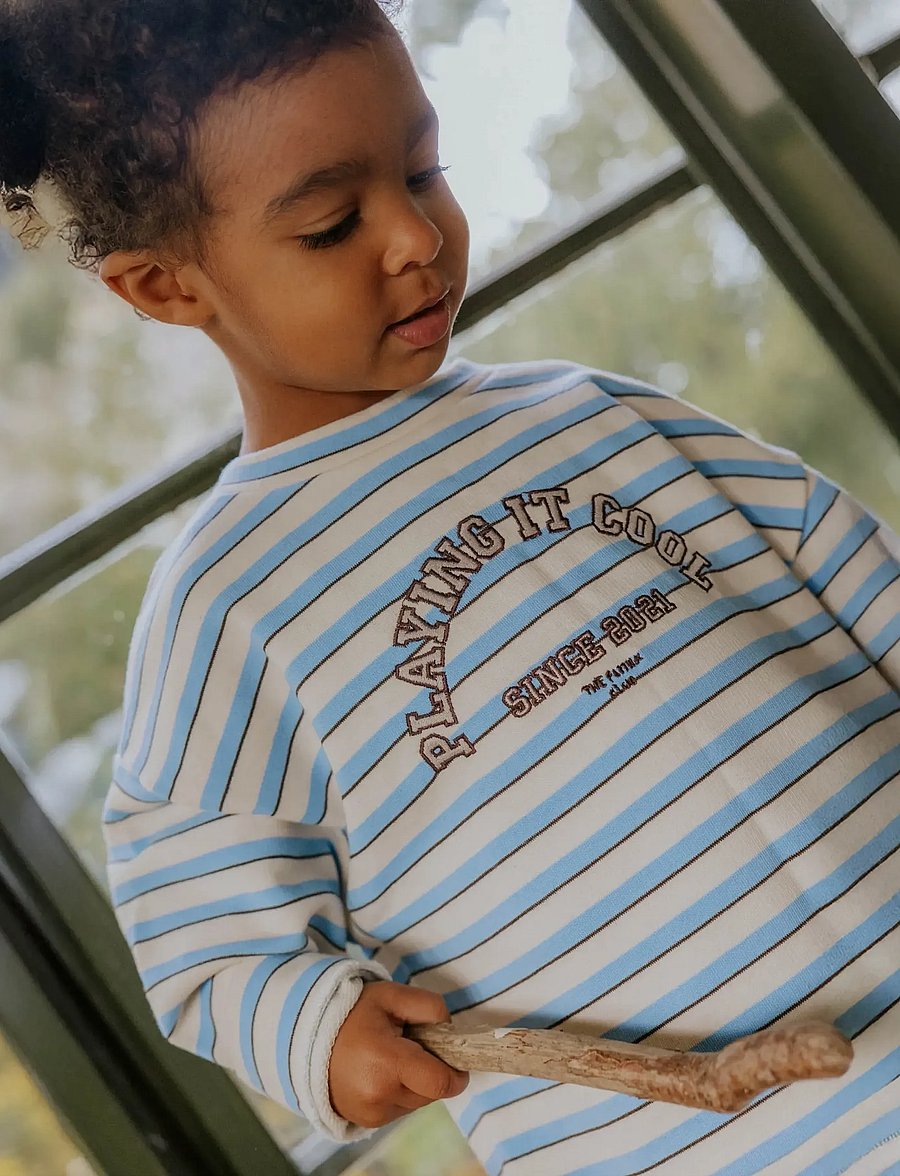 Fliink - ALVIN STRIPE SWEATSHIRT - sweatshirts - blue - 4