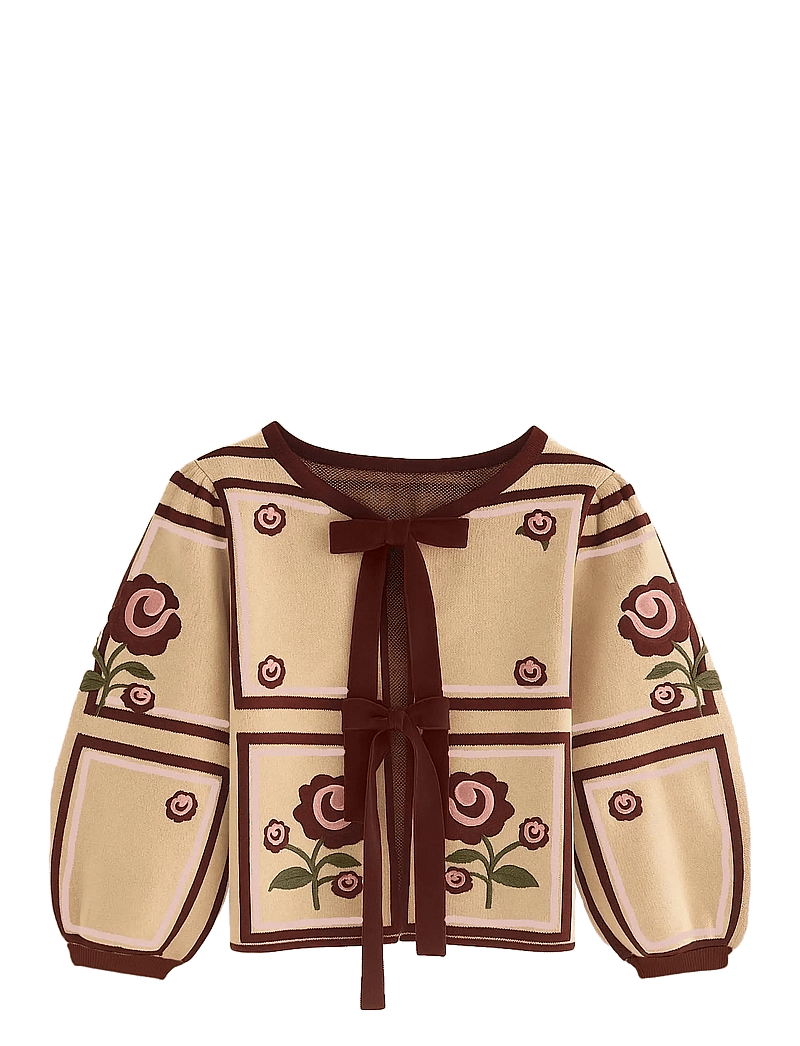 Fliink - CHARLOTTE 2/4 CARDIGAN - cardigans - cream - 1