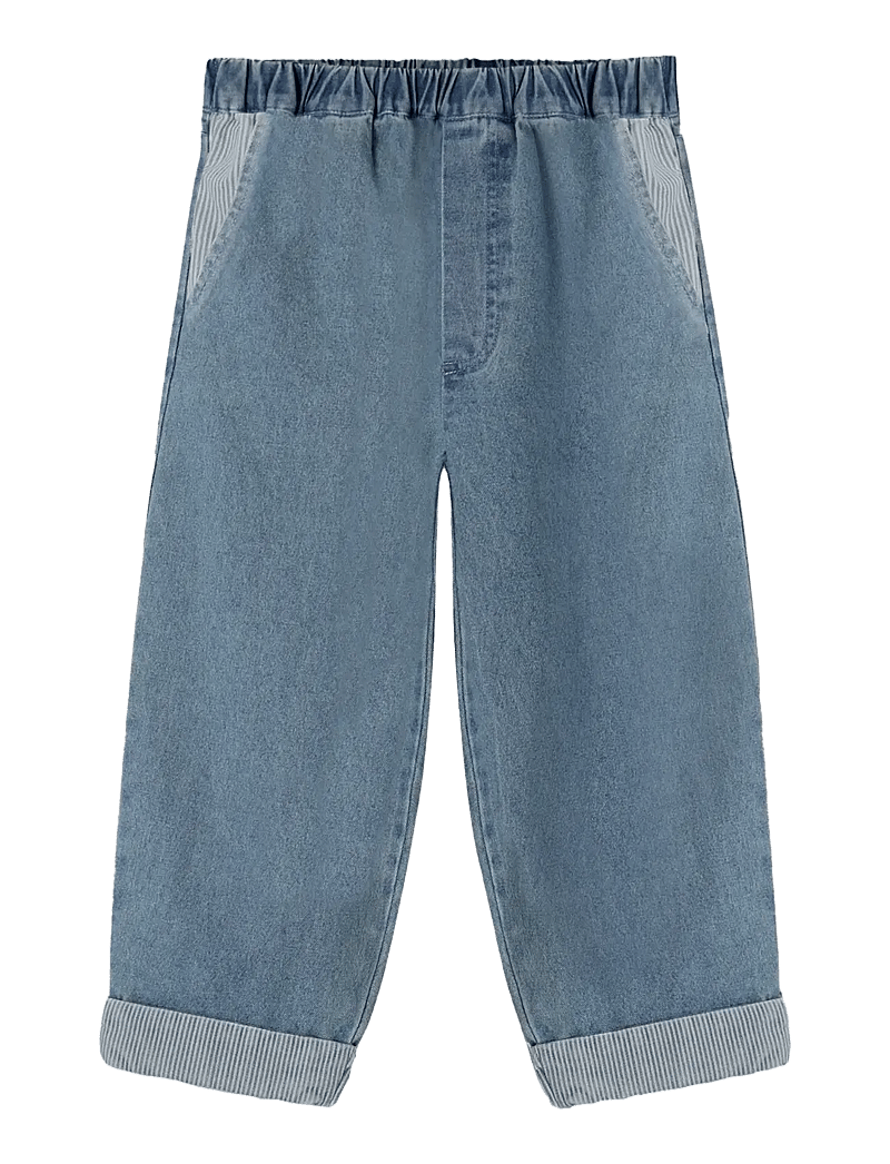 Fliink - DON CONTRAST PANT - alt laienevad teksad - blue - 0