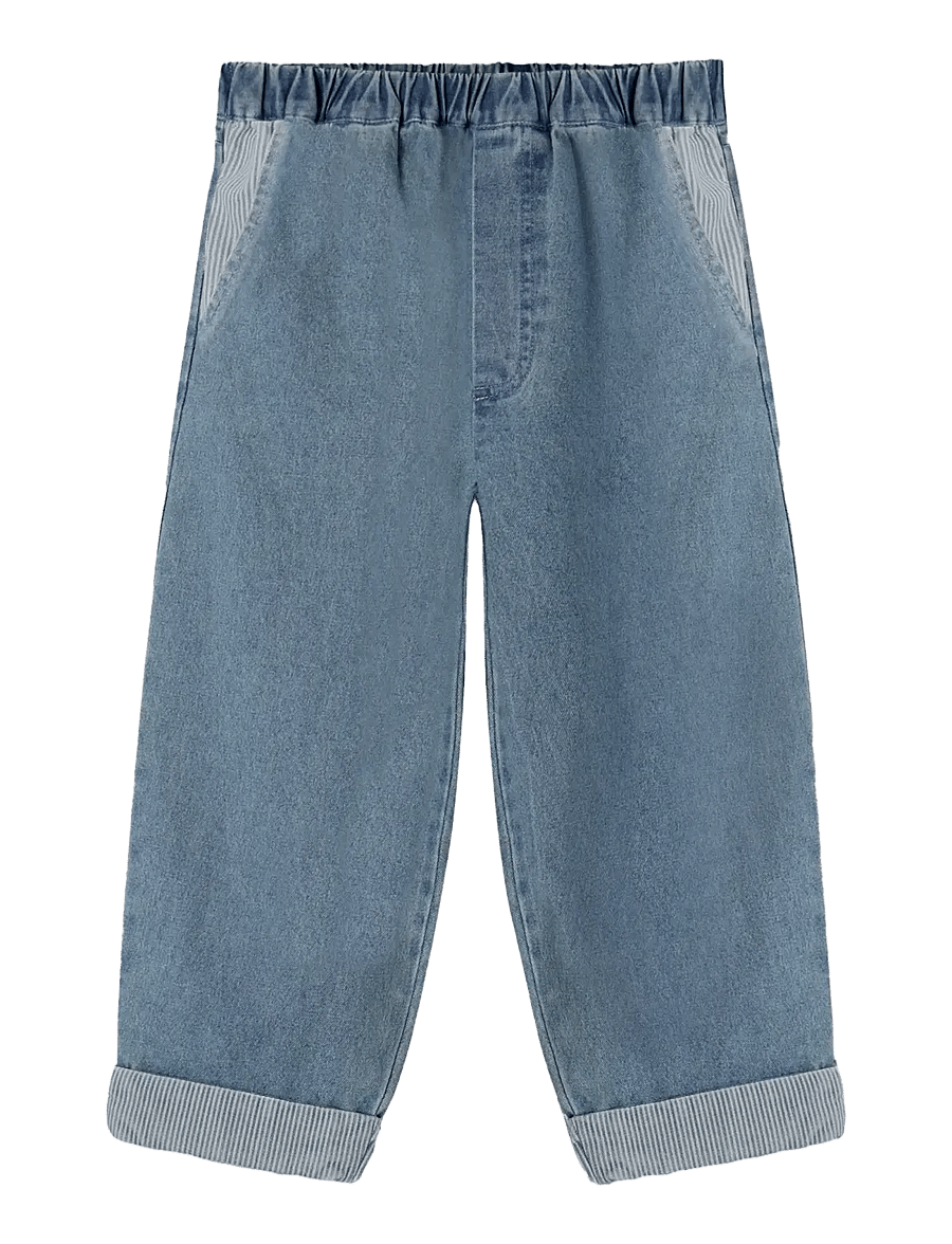 Fliink - DON CONTRAST PANT - loose jeans - blue - 0