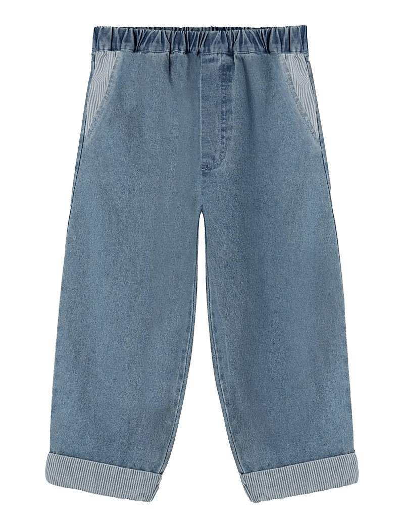 Fliink - DON CONTRAST PANT - alt laienevad teksad - blue - 2
