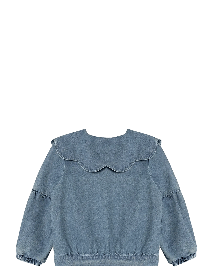 Fliink - DON ROSE BOMBERJACKET - denim & corduroy - blue - 2