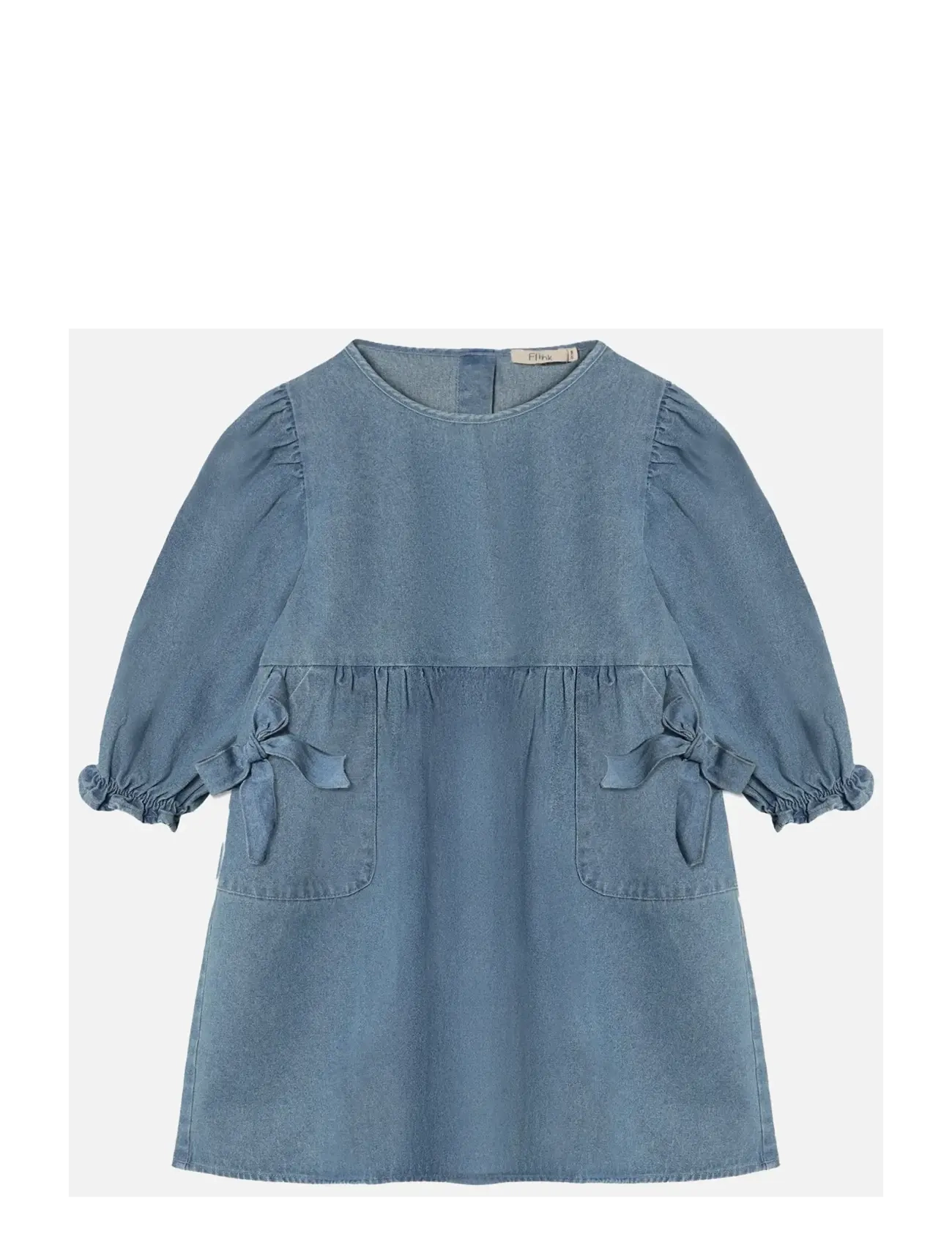 Fliink Donny Ls Dress, 104, Blue, Fritidskjoler > Fritidskjoler Med Lange Ærmer, Børn