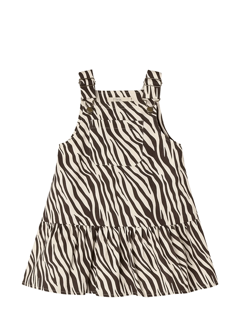 Fliink - DUNA ZEBRA SPENCER DRESS - overallkjoler - cream - 1