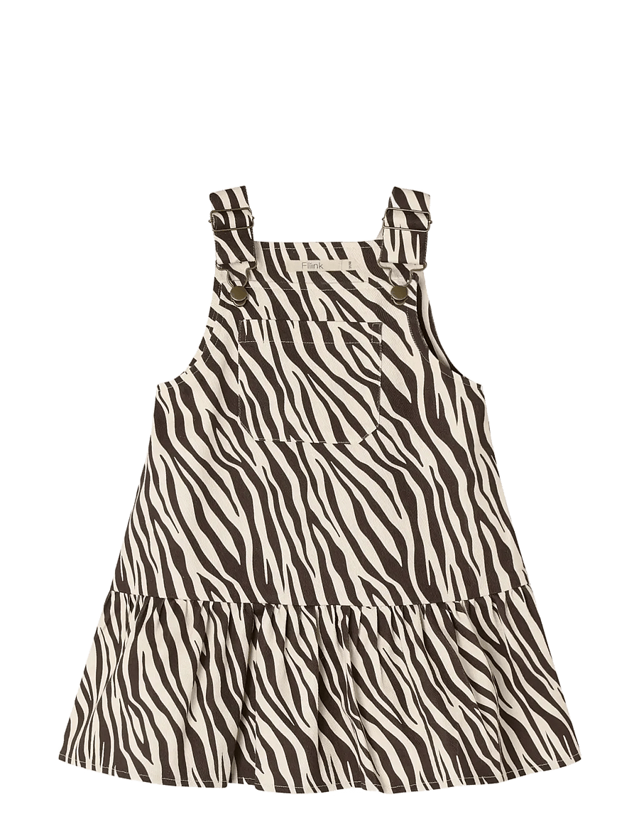 Fliink - DUNA ZEBRA SPENCER DRESS - latzkleid - cream - 1