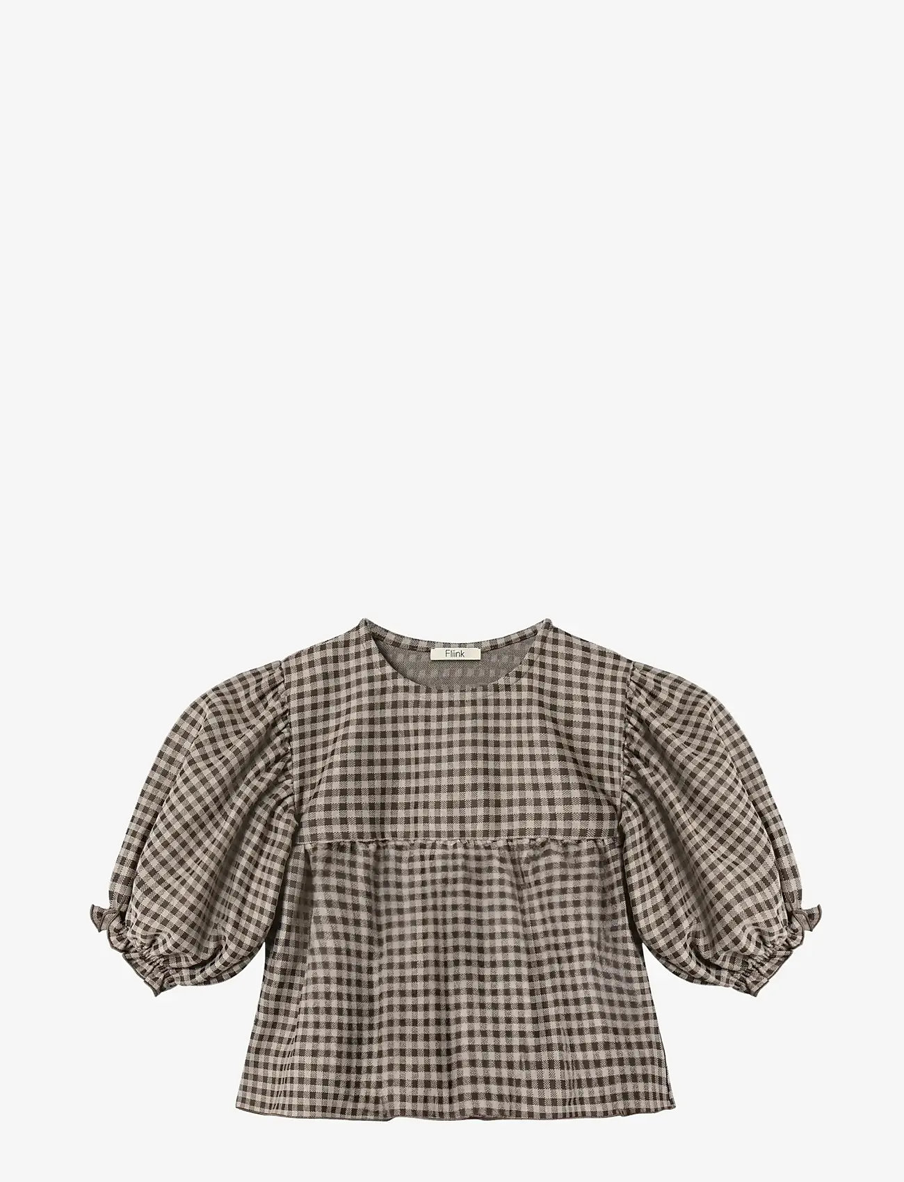Fliink - ELLA BLOUSE - bluser & tunikaer - sandshell / coffee bean - 0