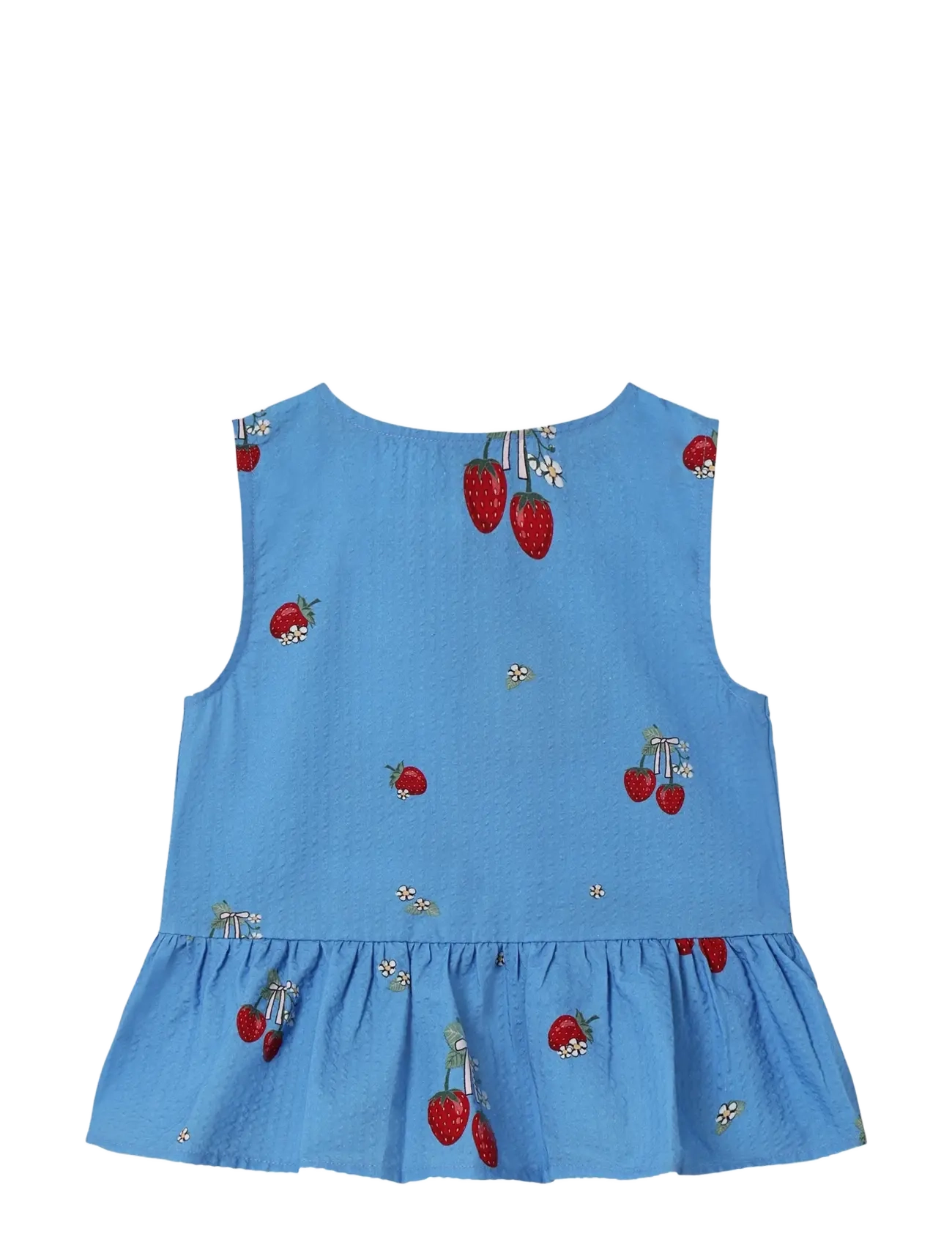 Fliink Elma Sl Top, Børn, Ærmeløs Peplum Top, Blå, Str: 122