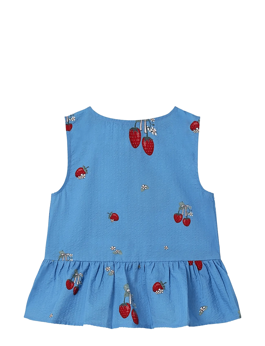 Fliink - ELMA SL TOP - blusen & tuniken - blue - 0