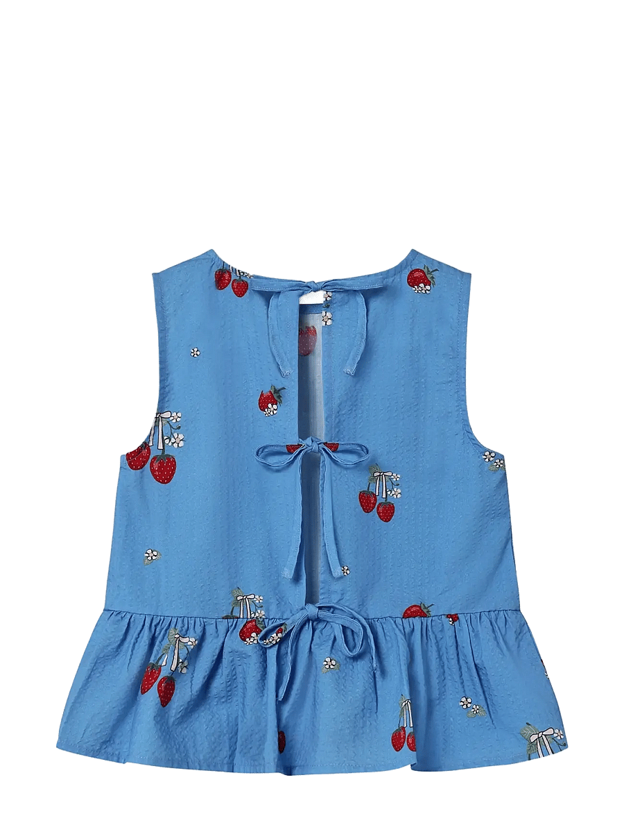 Fliink - ELMA SL TOP - blusen & tuniken - blue - 1